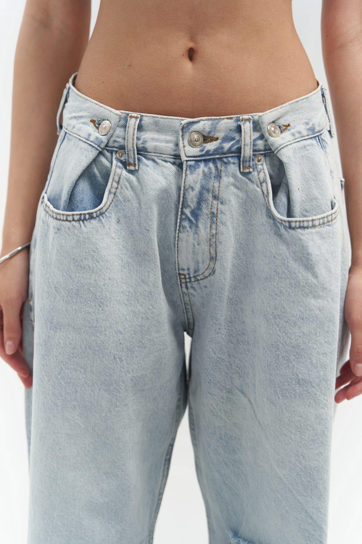 Unique Ice Blue Jeans