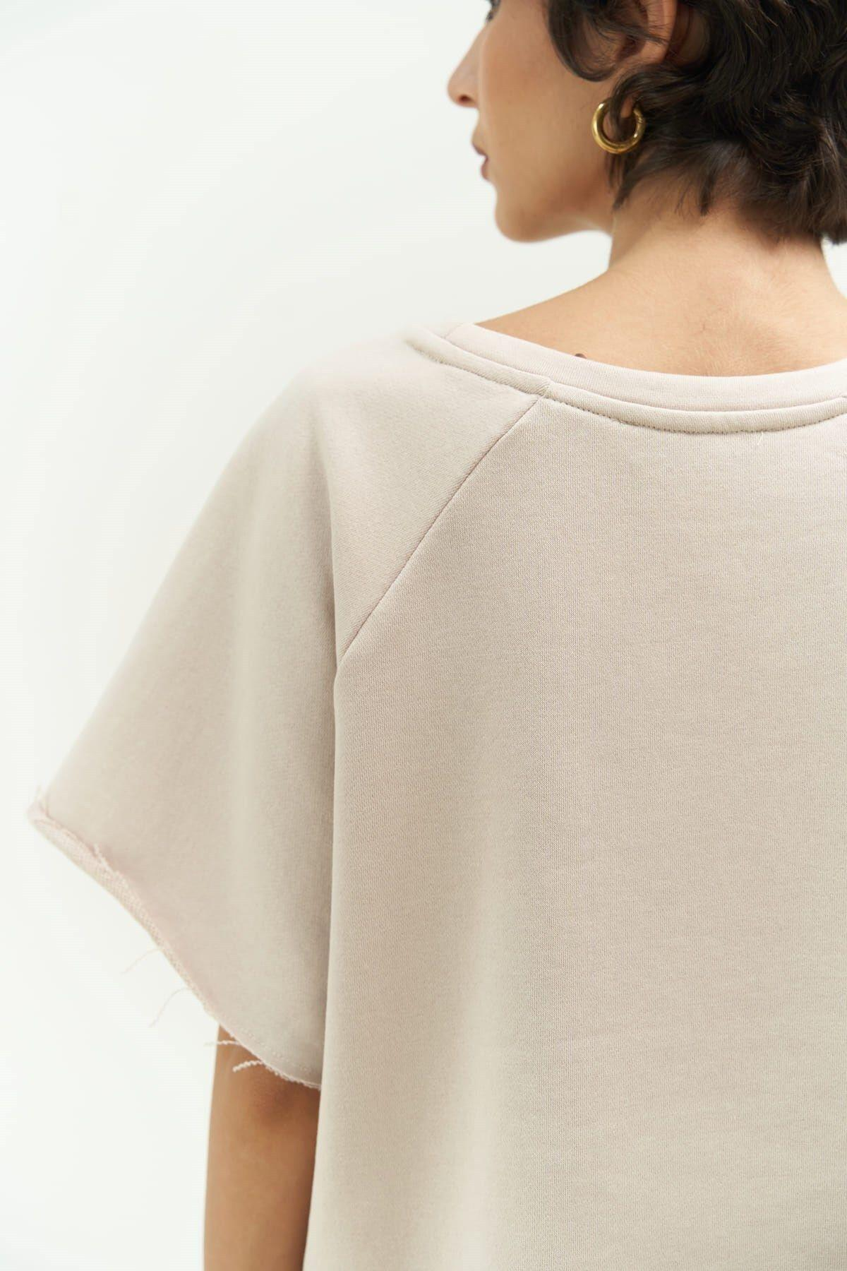 Vero Beige Cropped Tracksuit