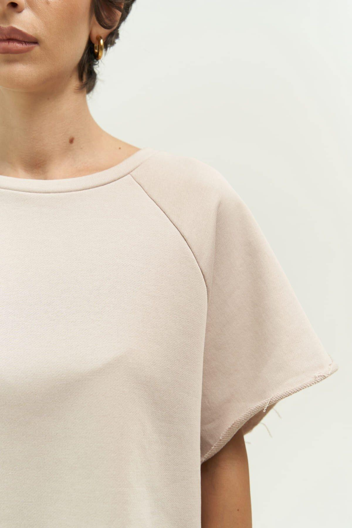 Vero Beige Cropped Tracksuit