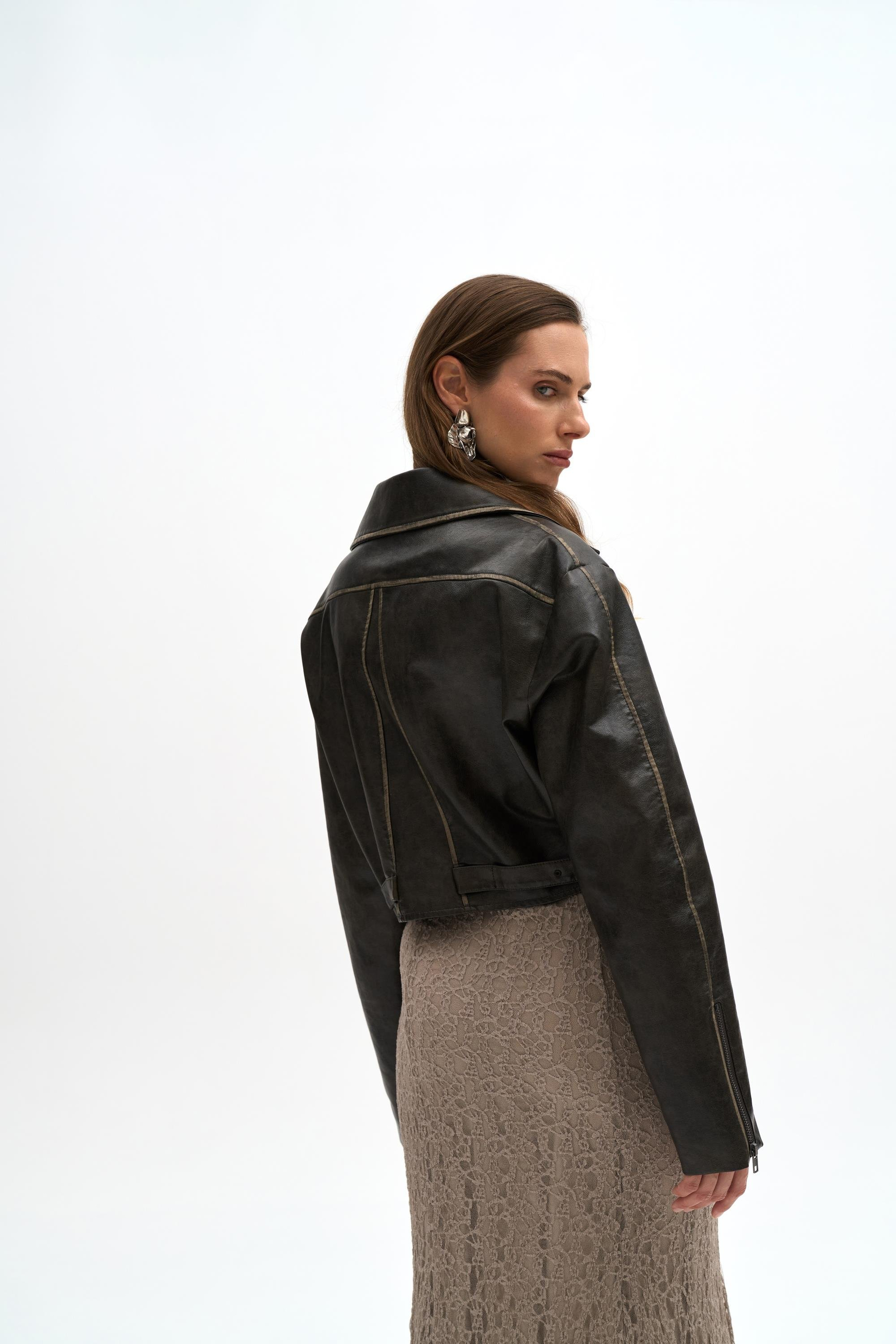 Veylia Uzun Vizon Dantel Etek