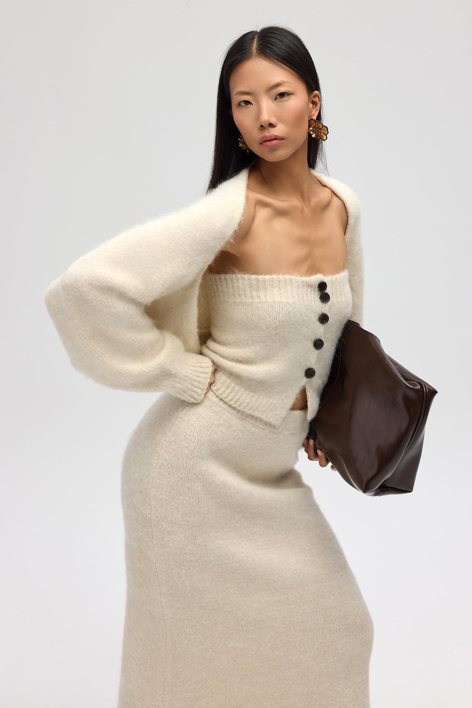 Vintera Bej Üçlü Triko Takım