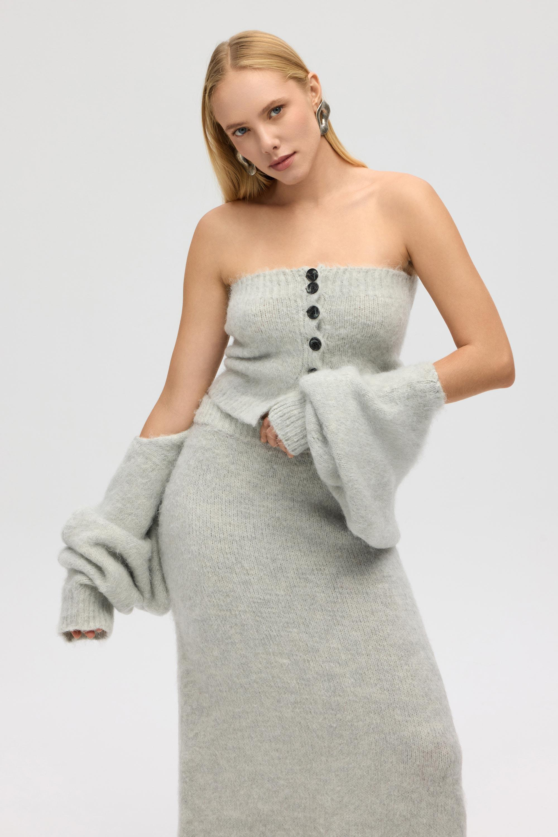 Vintera Gri Üçlü Triko Takım