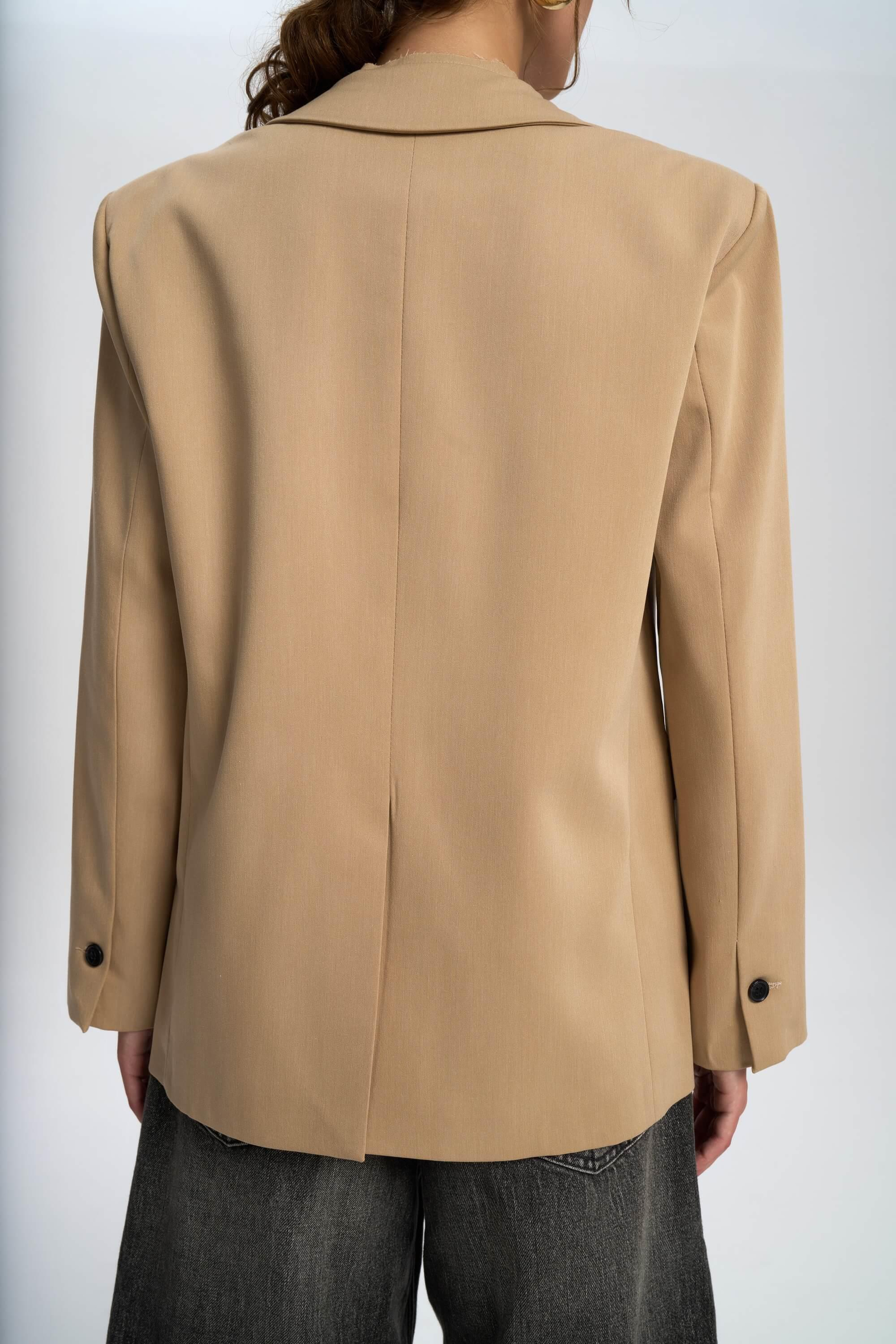 Volda Collar Detailed Taupe Blazer