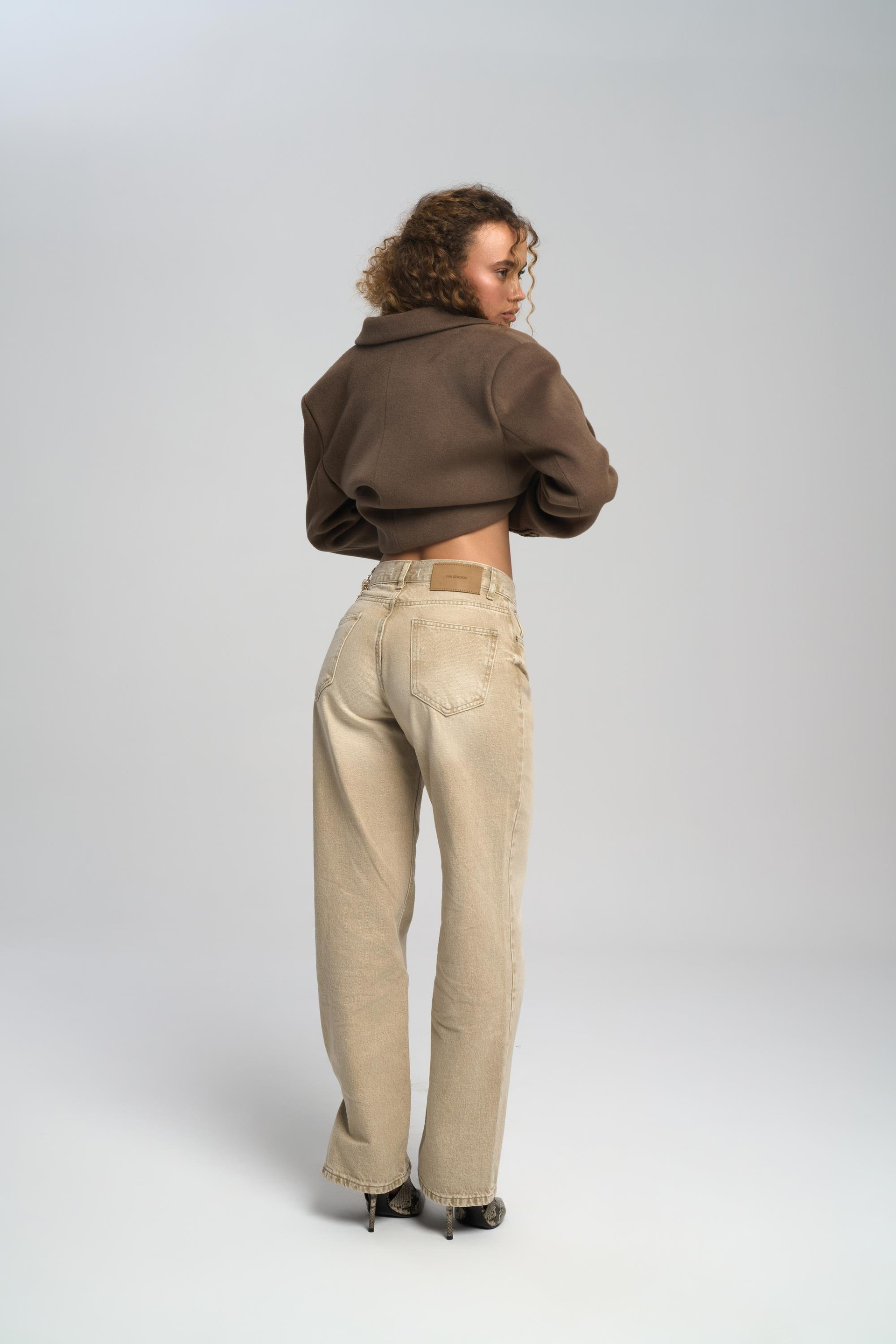 Volme Washed Gray Jean Pants