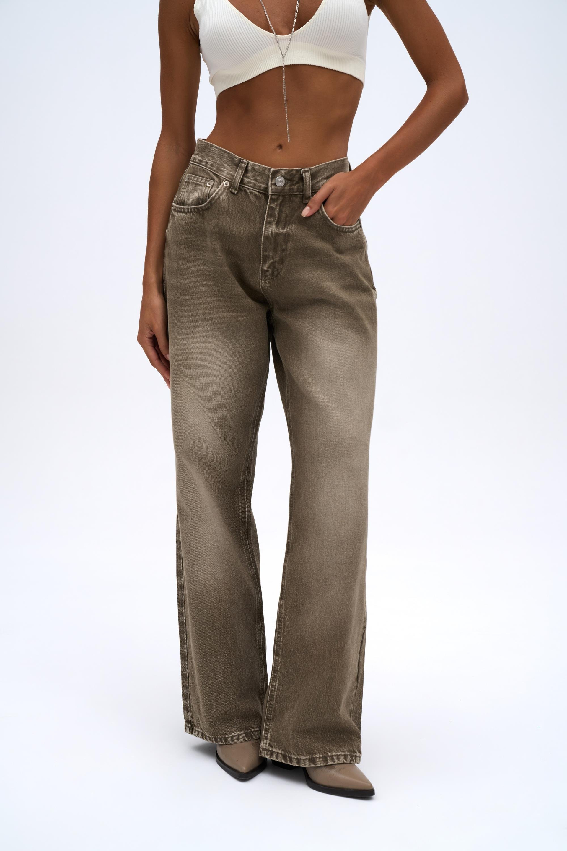 Volme Washed Green Jean Pants