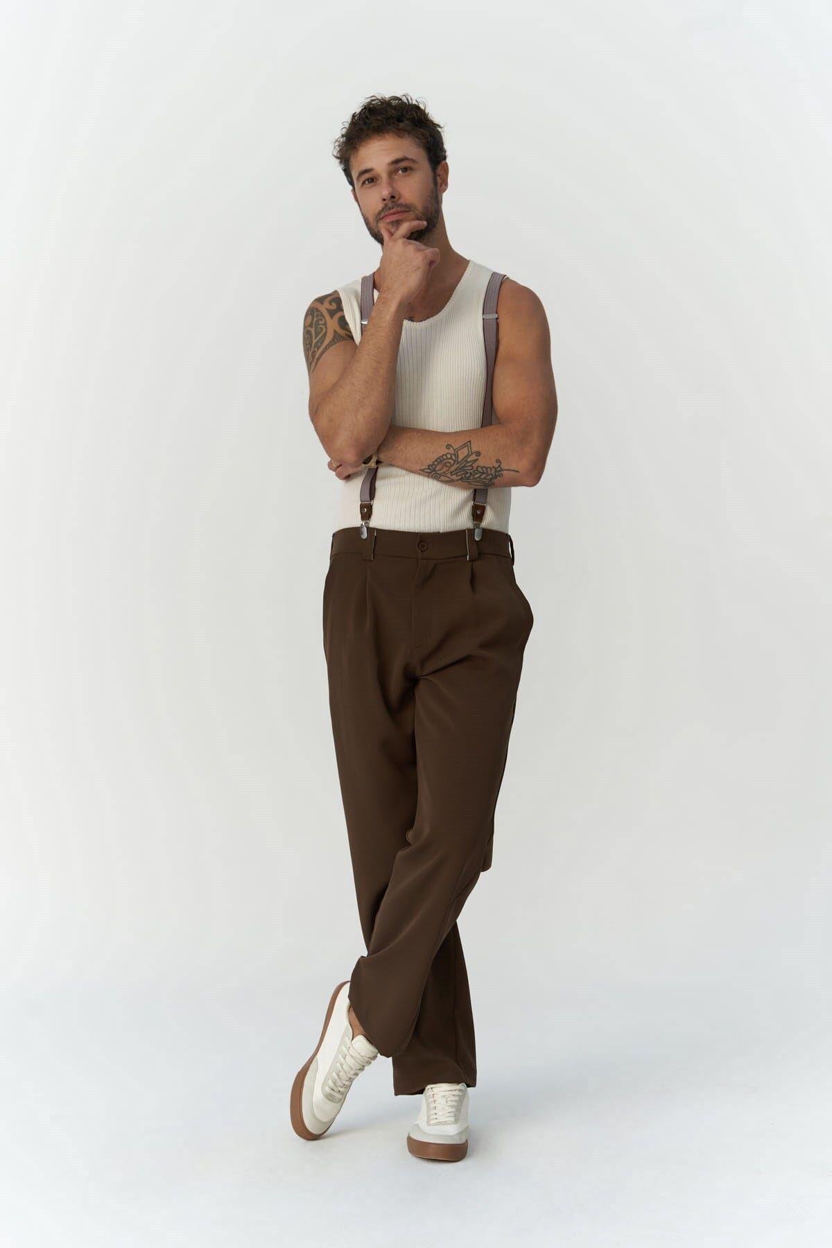 Wells Koyu Haki Erkek Pantolon