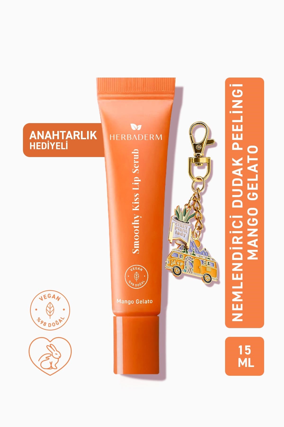 Dudak Peelingi, Lip Scrub-Mango Gelato 15 ml