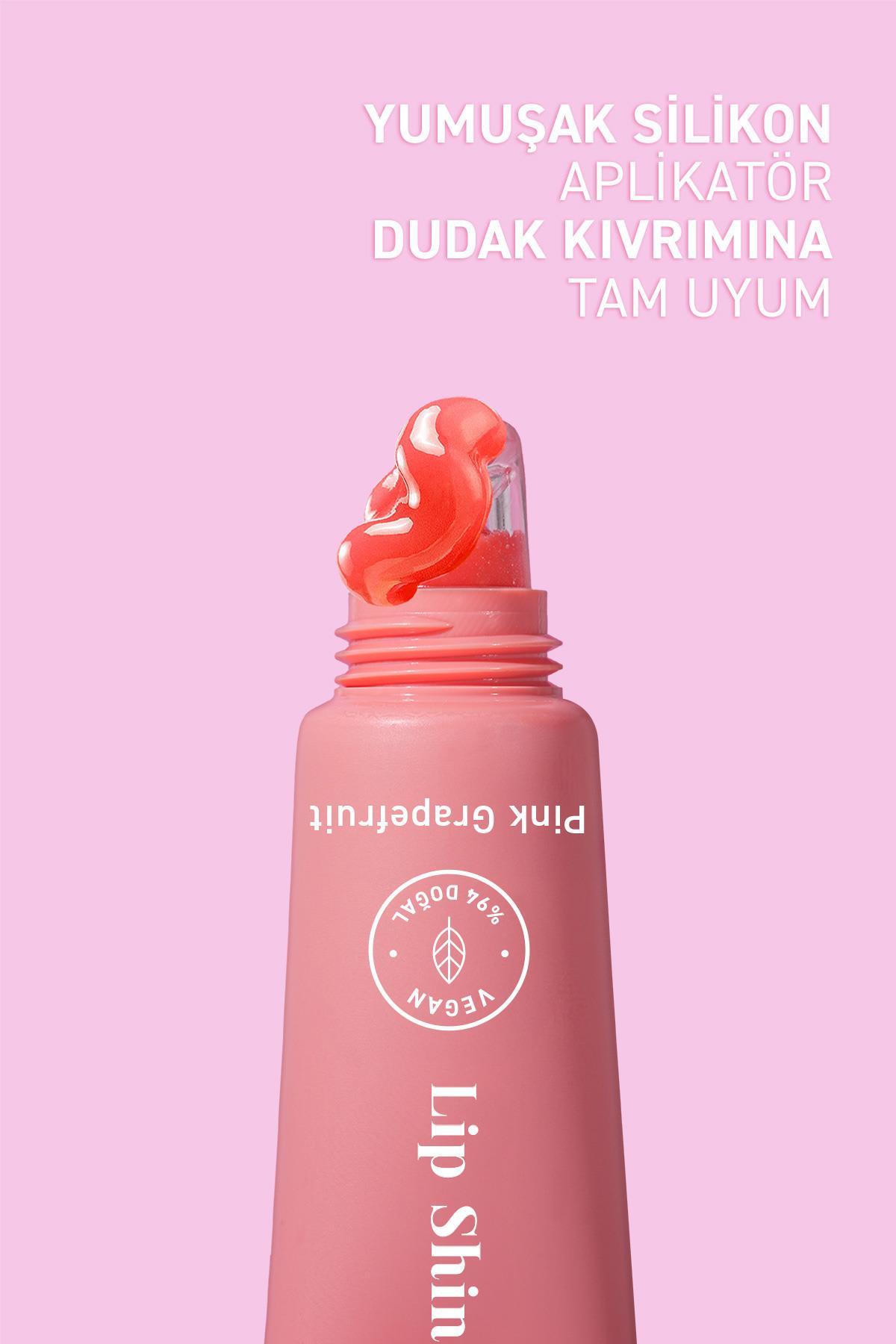 Parlatıcı, Dolgunlaştırıcı, Onarıcı Renkli Dudak Balmı, Greyfurt Aromalı 10 ml