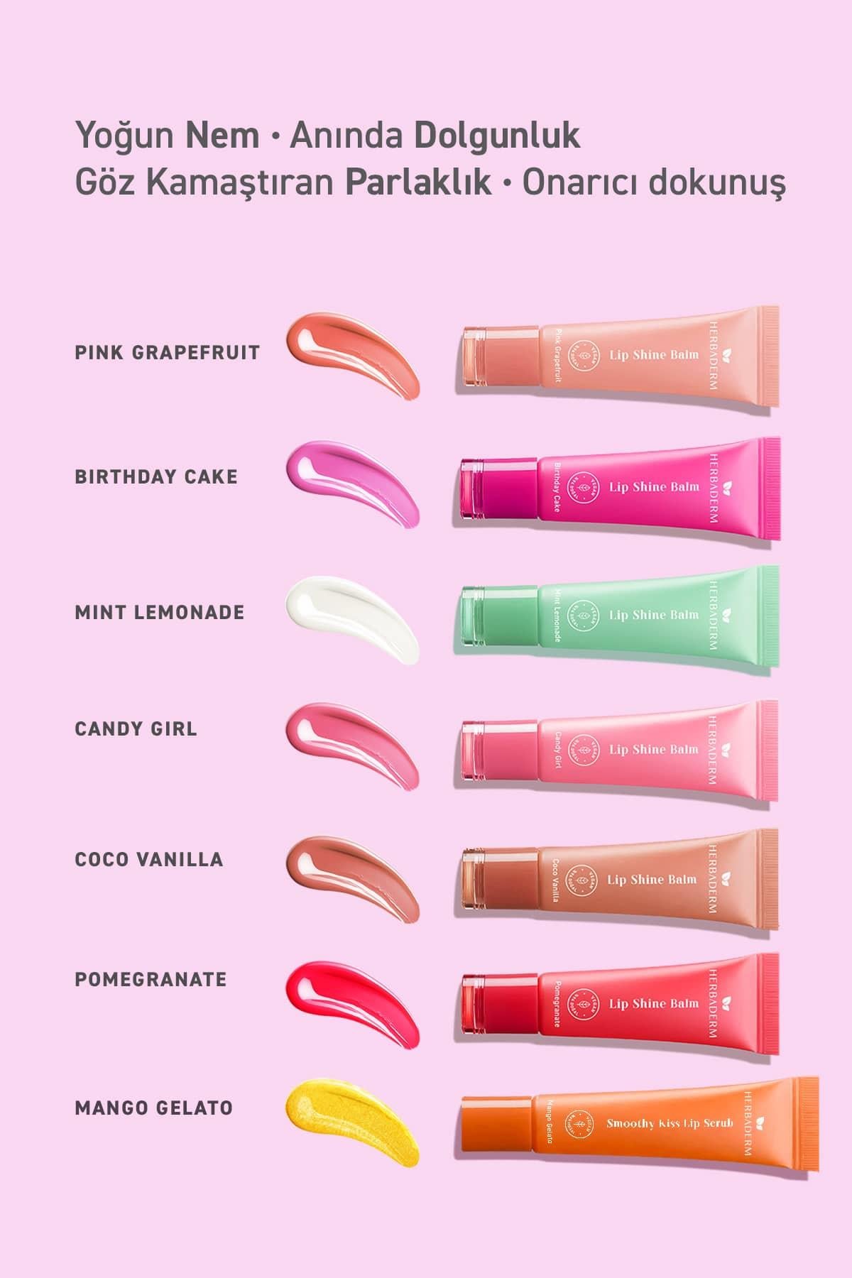 Parlatıcı, Dolgunlaştırıcı, Onarıcı Renkli Dudak Balmı, Greyfurt Aromalı 10 ml