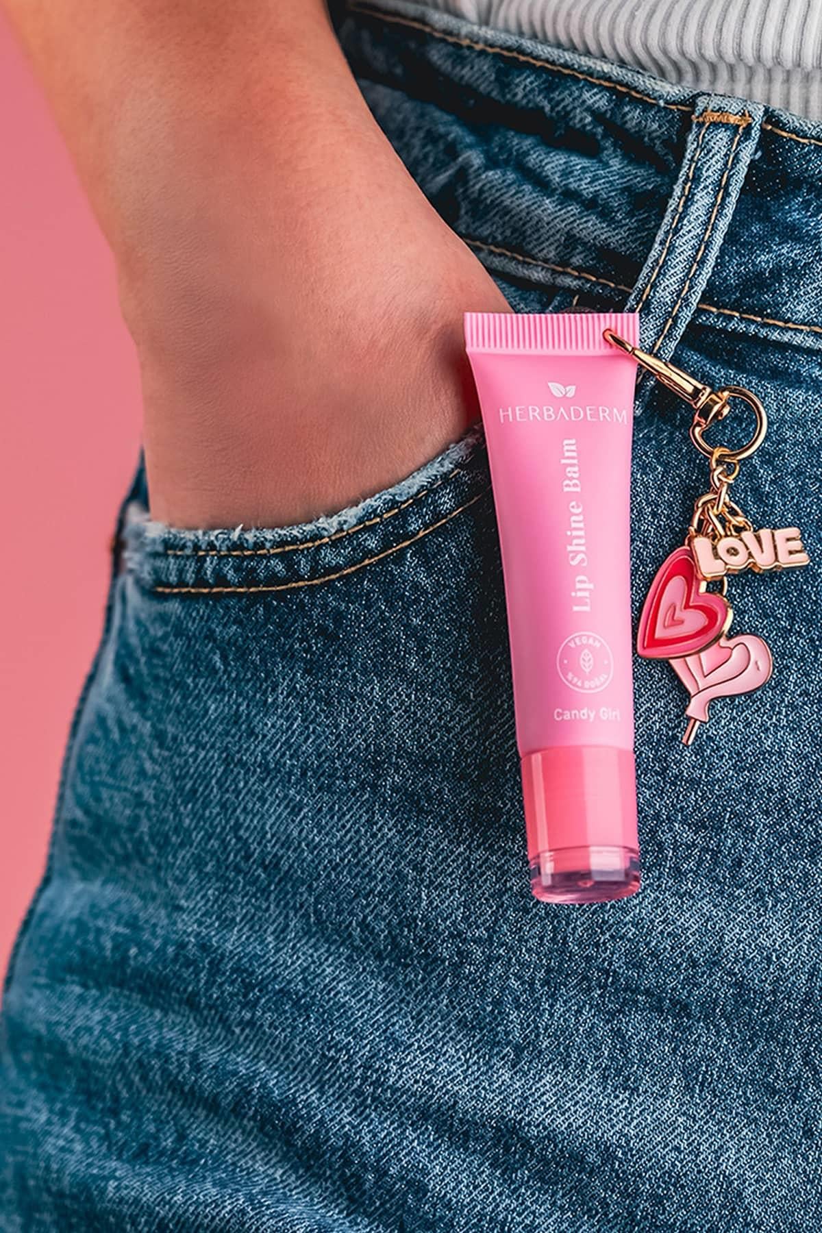 Parlatıcı, Dolgunlaştırıcı, Onarıcı Vegan Dudak Balmı, Pamuk Şeker Aromalı 10 ml