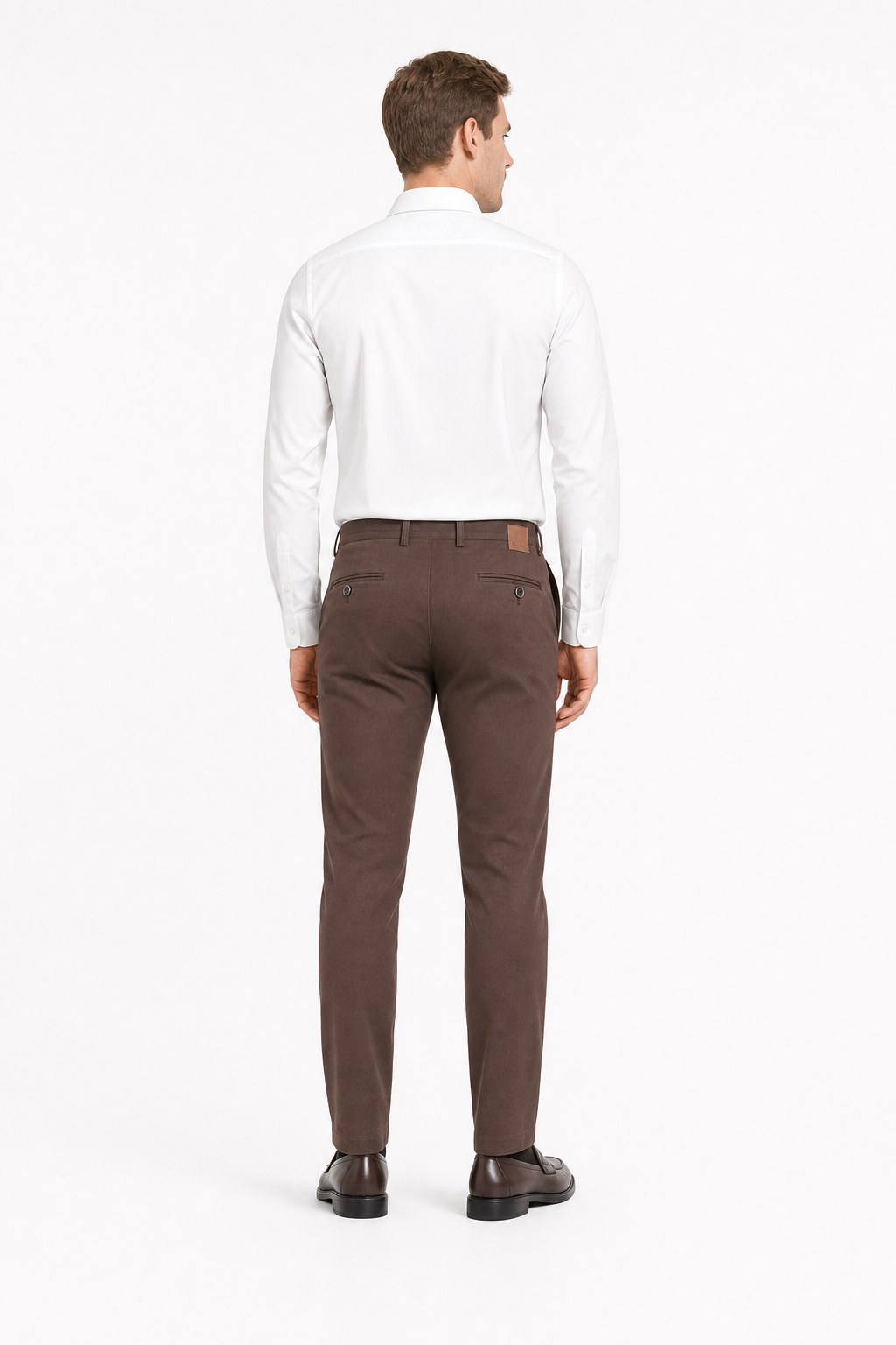 Kahverengi Yan Cep Comfort Fit Pamuklu Chino Pantolon 1003260172