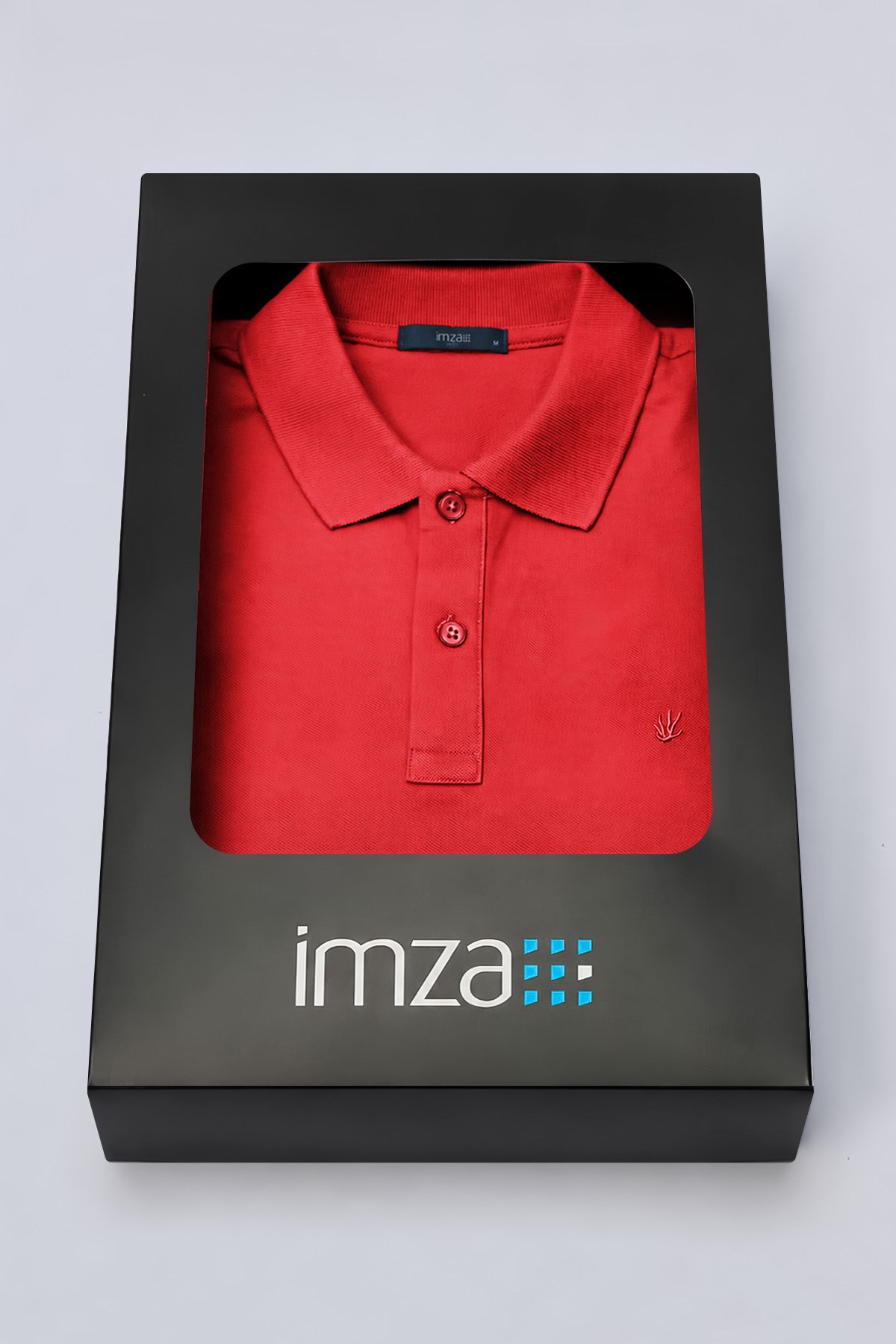 Kırmızı Polo Yaka Pike Kısa Kol Slim Fit Pamuklu Hediye Kutulu Tişört 1011260169
