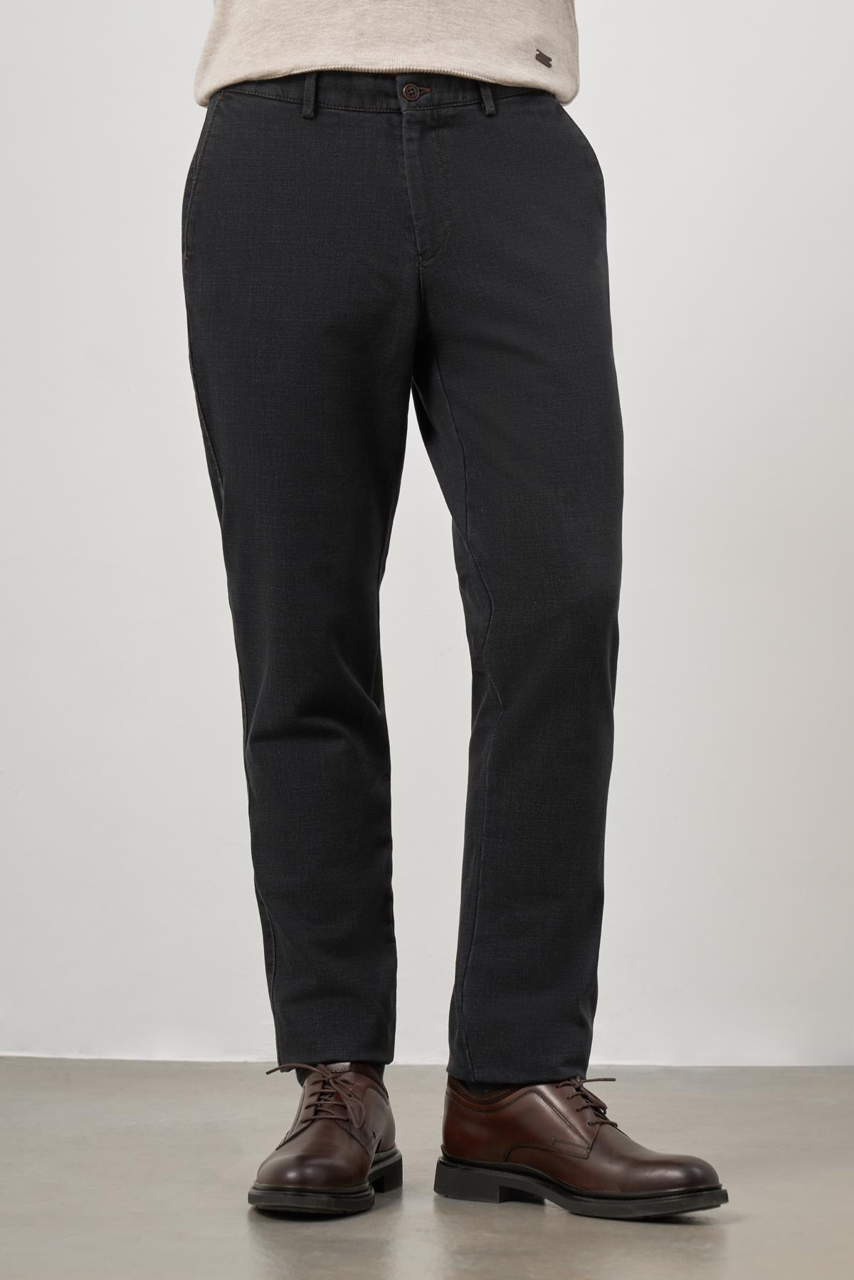 Füme Pamuklu Yandan Cepli Casual Comfort Fit Denim Chino Pantolon 1003245155