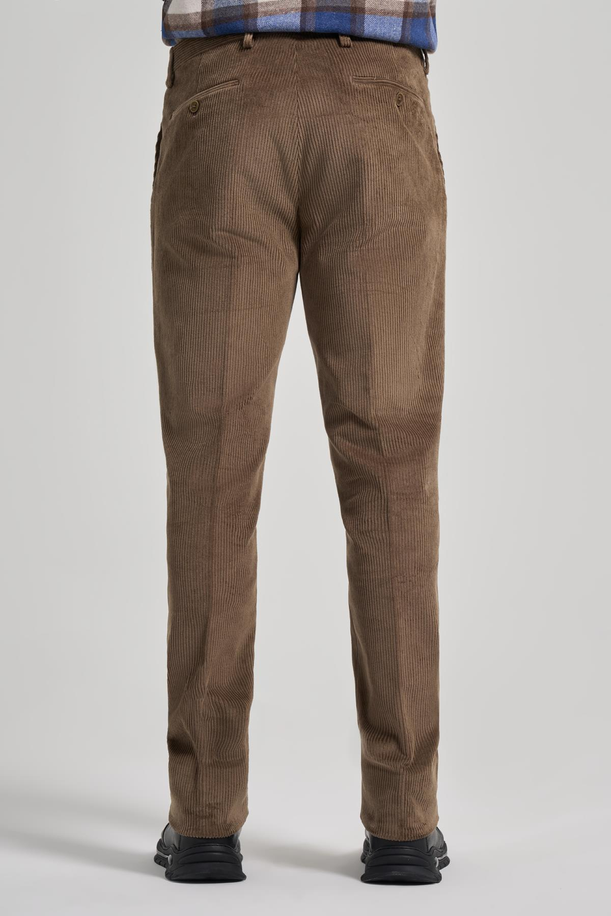 Bej Pamuklu Yandan Cepli Comfort Fit Classic Pantolon 1003245160