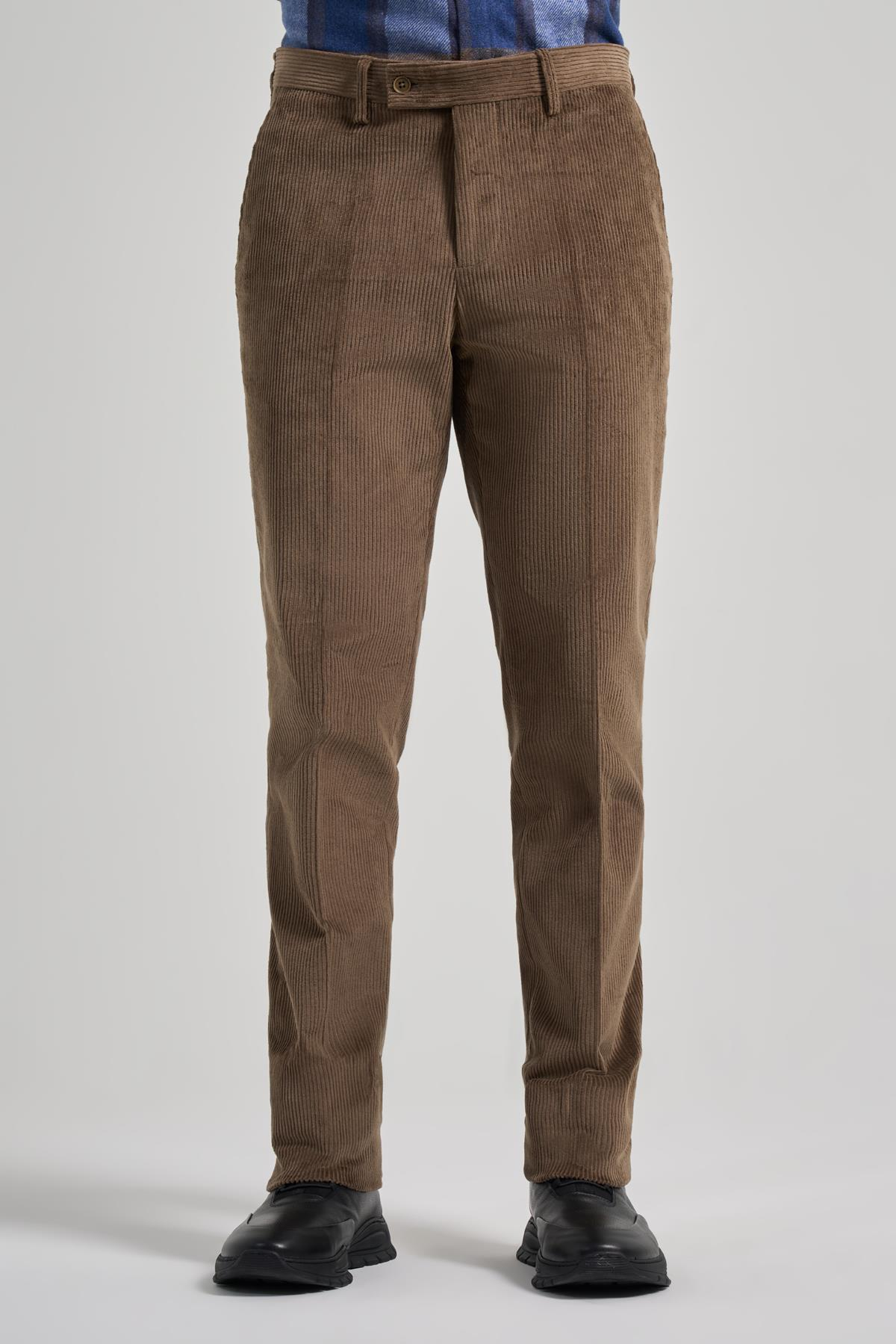 Bej Pamuklu Yandan Cepli Comfort Fit Classic Pantolon 1003245160