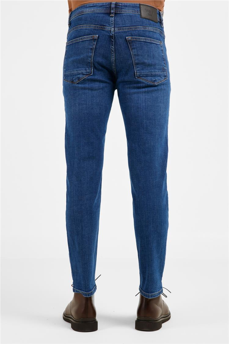 Lacivert 5 Cep Slim Fit Pamuklu Denim Pantolon 1023255167