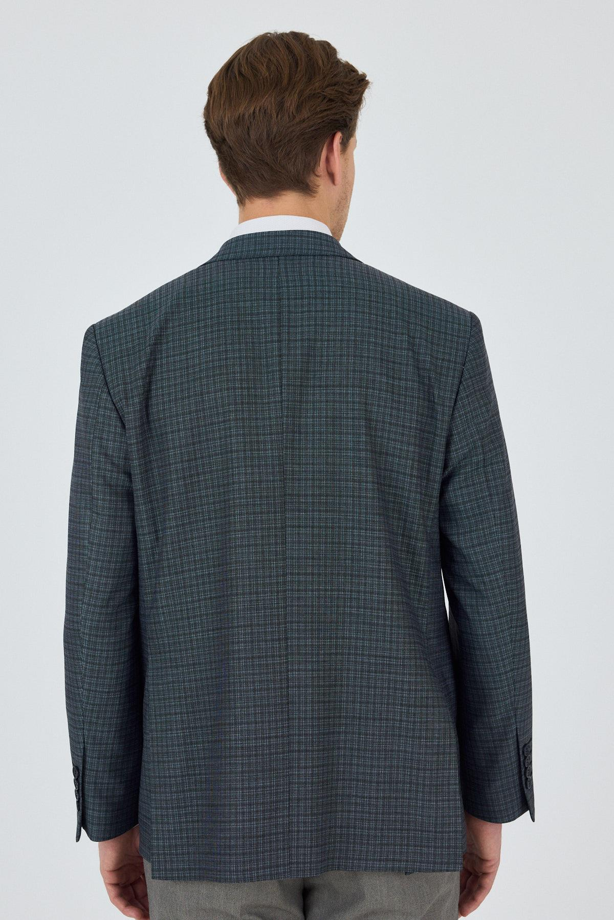 Lacivert Mono Yaka Bez Ayağı Tam Astar Esnek 4 Drop Comfort Fit Classic Ceket 1002250157