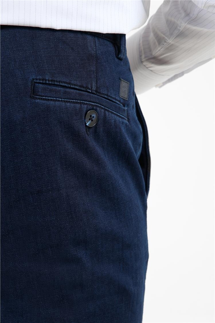 Lacivert Yan Cep Casual Comfort Fit Pamuklu Chino Pantolon 1003255171