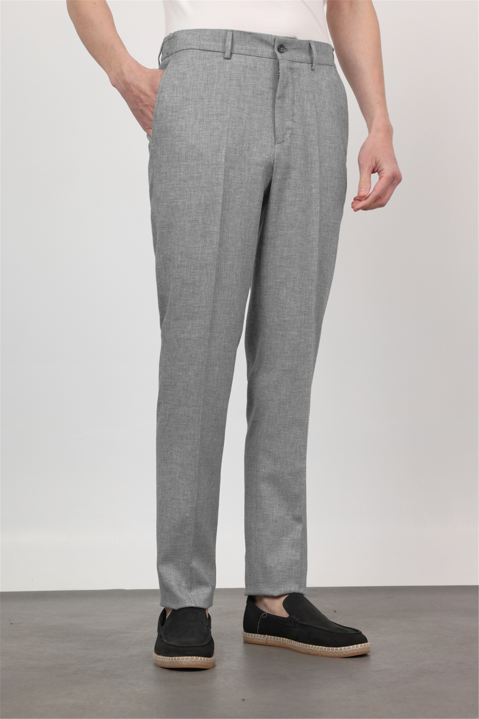 Lacivert Yan Cep Comfort Fit Pamuklu Chino Pantolon 1003260167