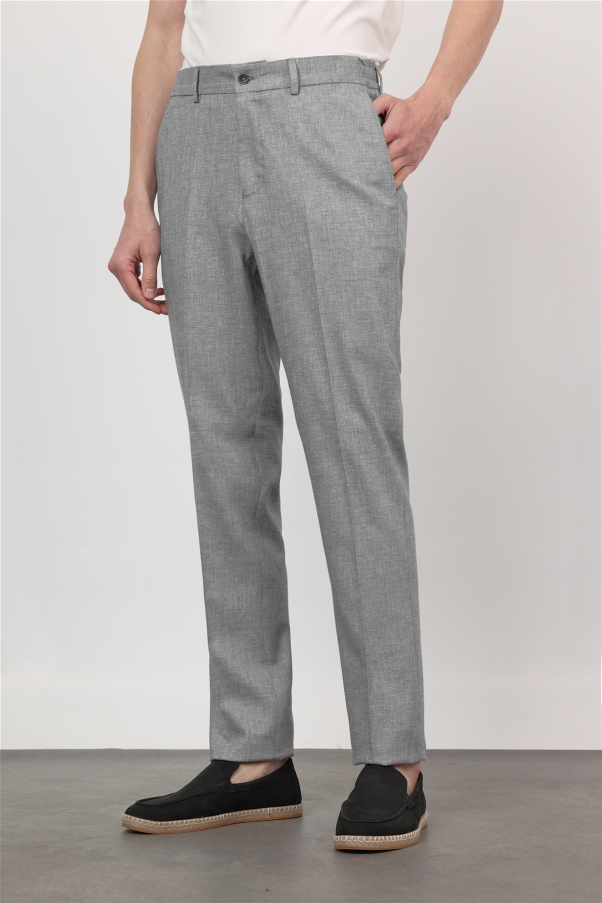 Lacivert Yan Cep Comfort Fit Pamuklu Chino Pantolon 1003260167