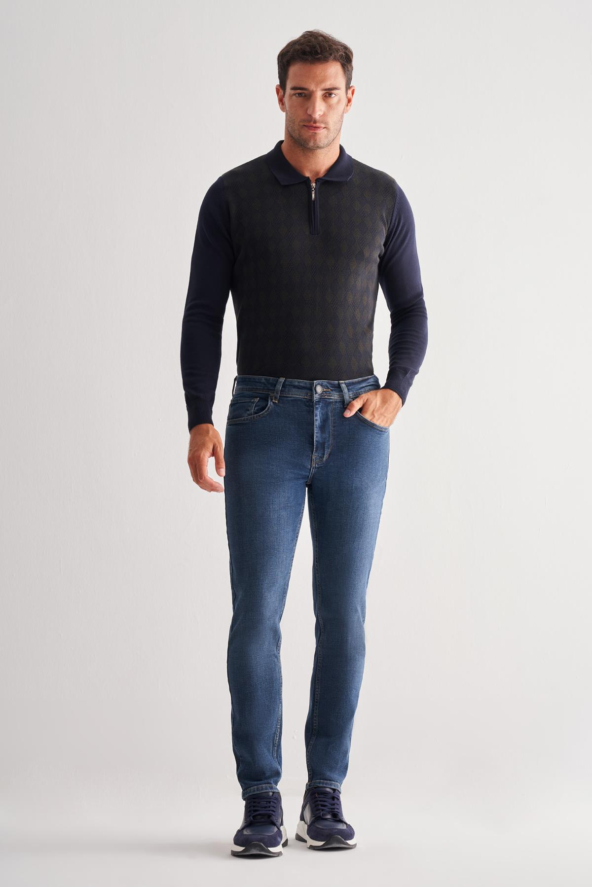 Mavi Gabardin 5 Cep Düz Paça Casual Slim Fit Denim Pantolon 1023255152-