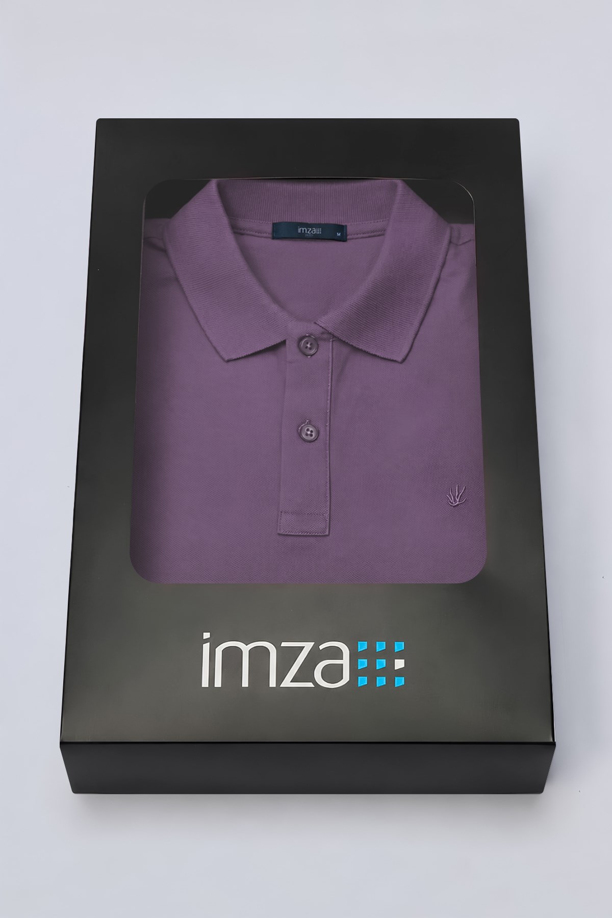 Mor Polo Yaka Pike Kısa Kol Slim Fit Pamuklu Tişört 1011260170
