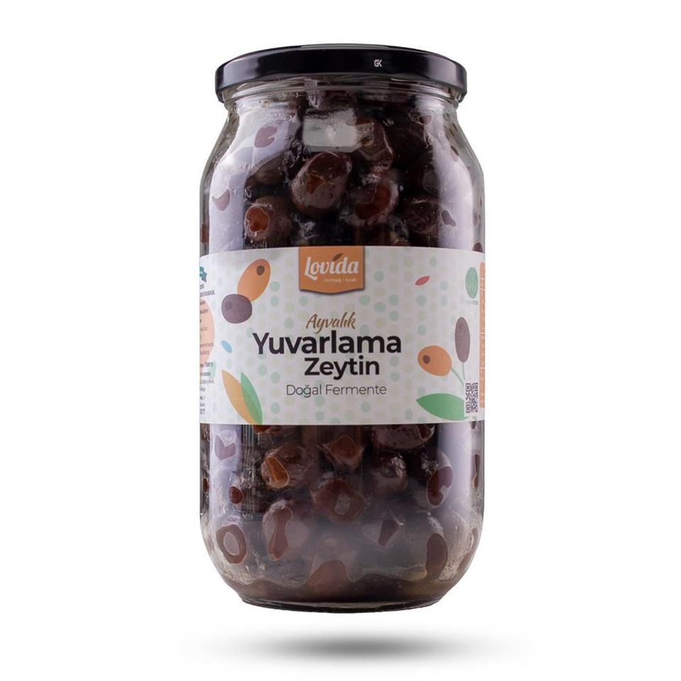 Az Tuzlu Yuvarlama Siyah Zeytin
