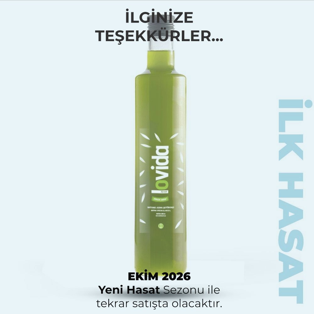 Erken Hasat Soğuk Sıkım Ayvalık Zeytinyağı 500 ml Cam Şişe  2025-26