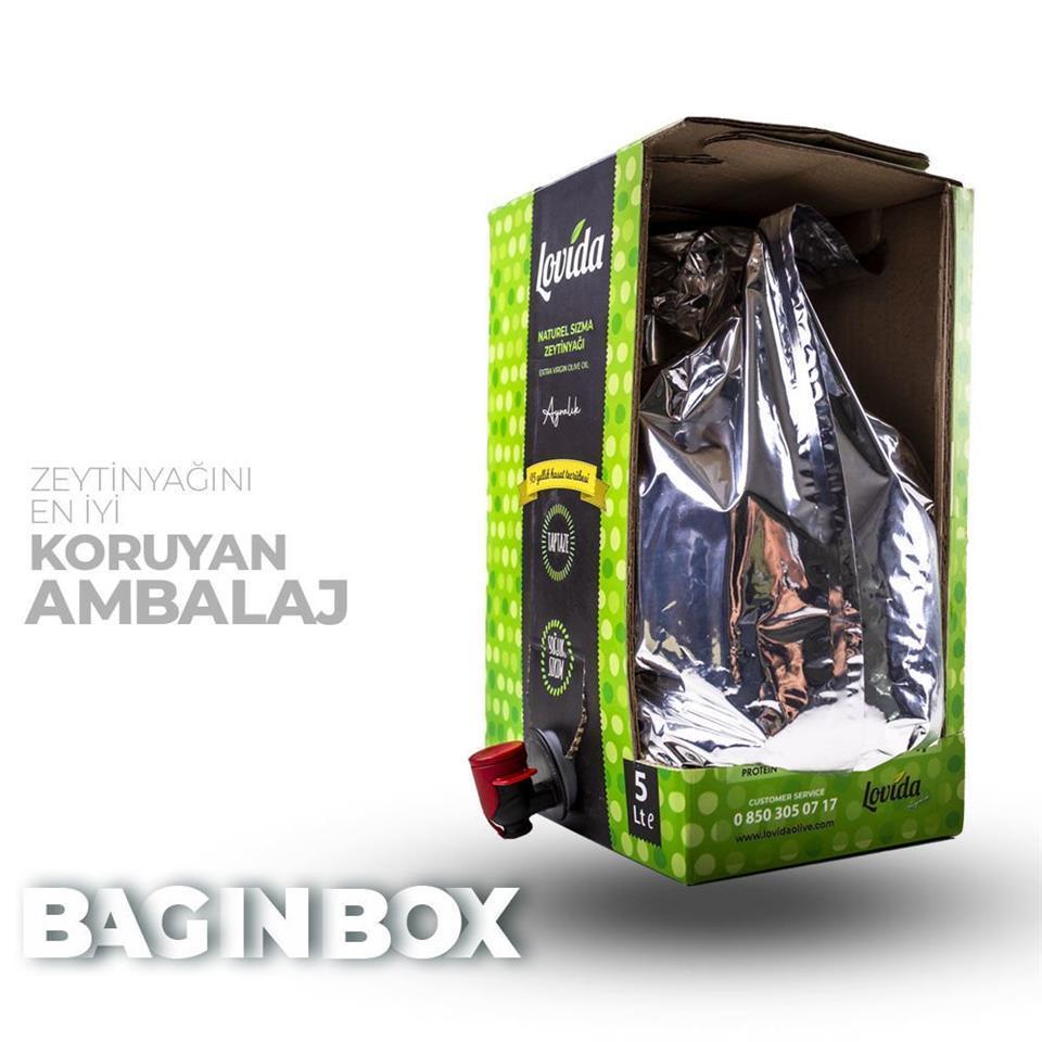 Filtresiz Erken Hasat Soğuk Sıkım Zeytinyağı 5 Lt Bag In Box 2022-23