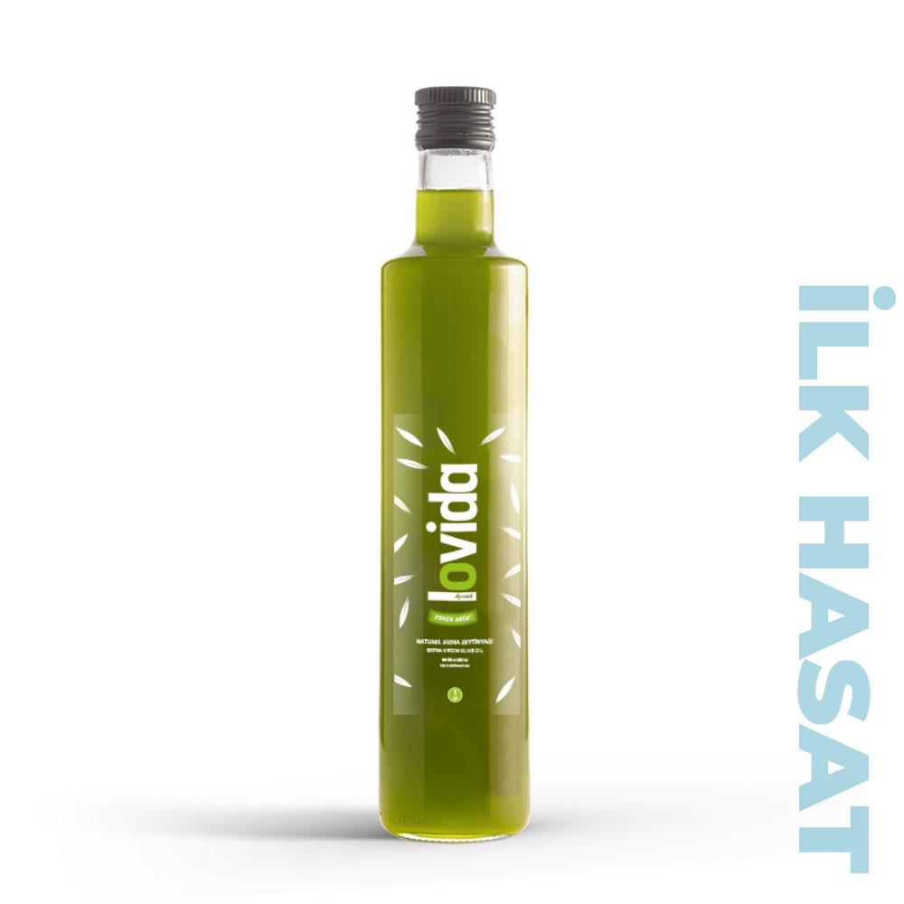 Filtresiz Erken Hasat Soğuk Sıkım Zeytinyağı 500 ml Cam Şişe  2023-24