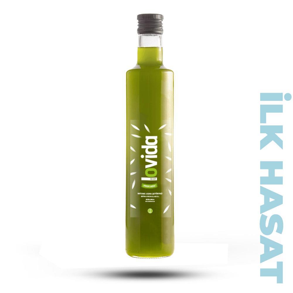 Filtresiz Erken Hasat Soğuk Sıkım Zeytinyağı 500 ml Cam Şişe  2024-25
