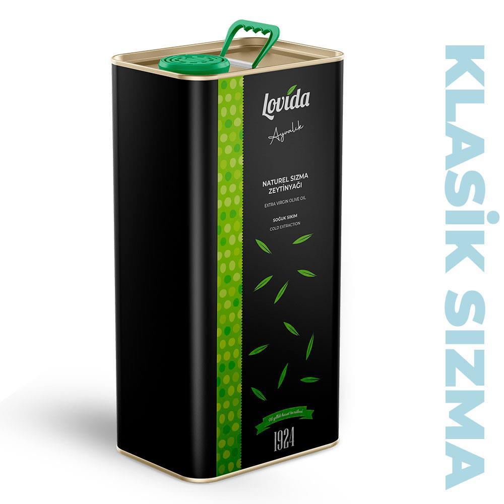 Naturel Sızma Zeytinyağı Soğuk Sıkım 5 Lt Teneke 2023-24