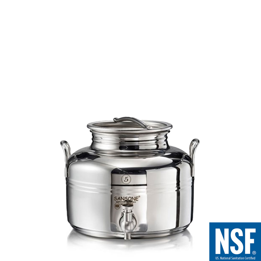Paslanmaz Set Güğüm 5lt + Yağdanlık 500ml