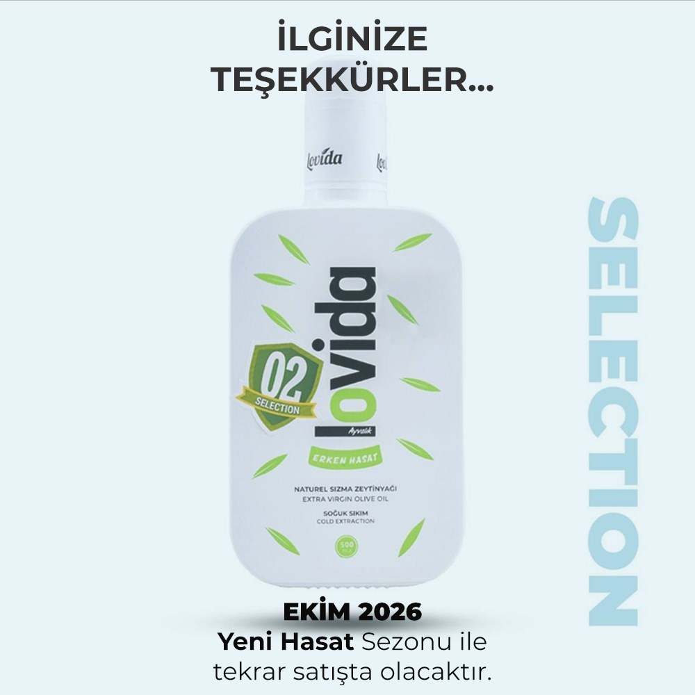 Premium Selection Erken Hasat Sızma Ayvalık Zeytinyağı 500 ml Cam Şişe 2025-26