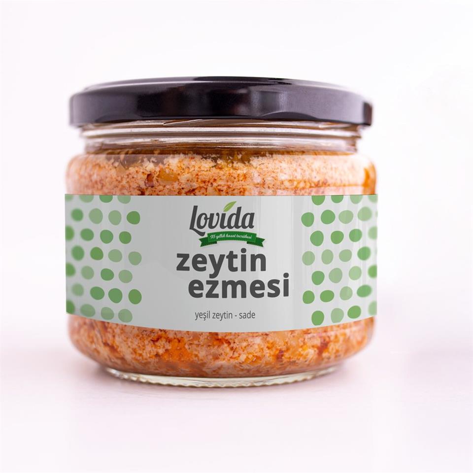 Yeşil Zeytin Ezmesi 300 ml Cam Kavanoz