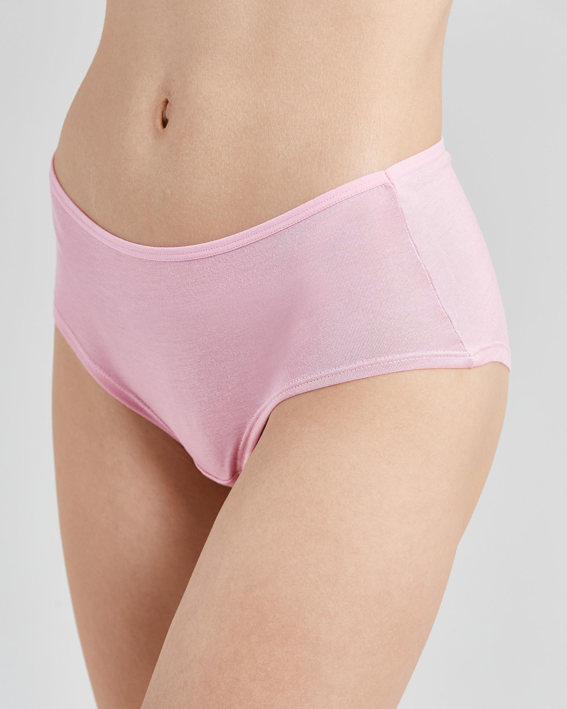 2'li Bambu Hipster Slip Külot Pembe Krem