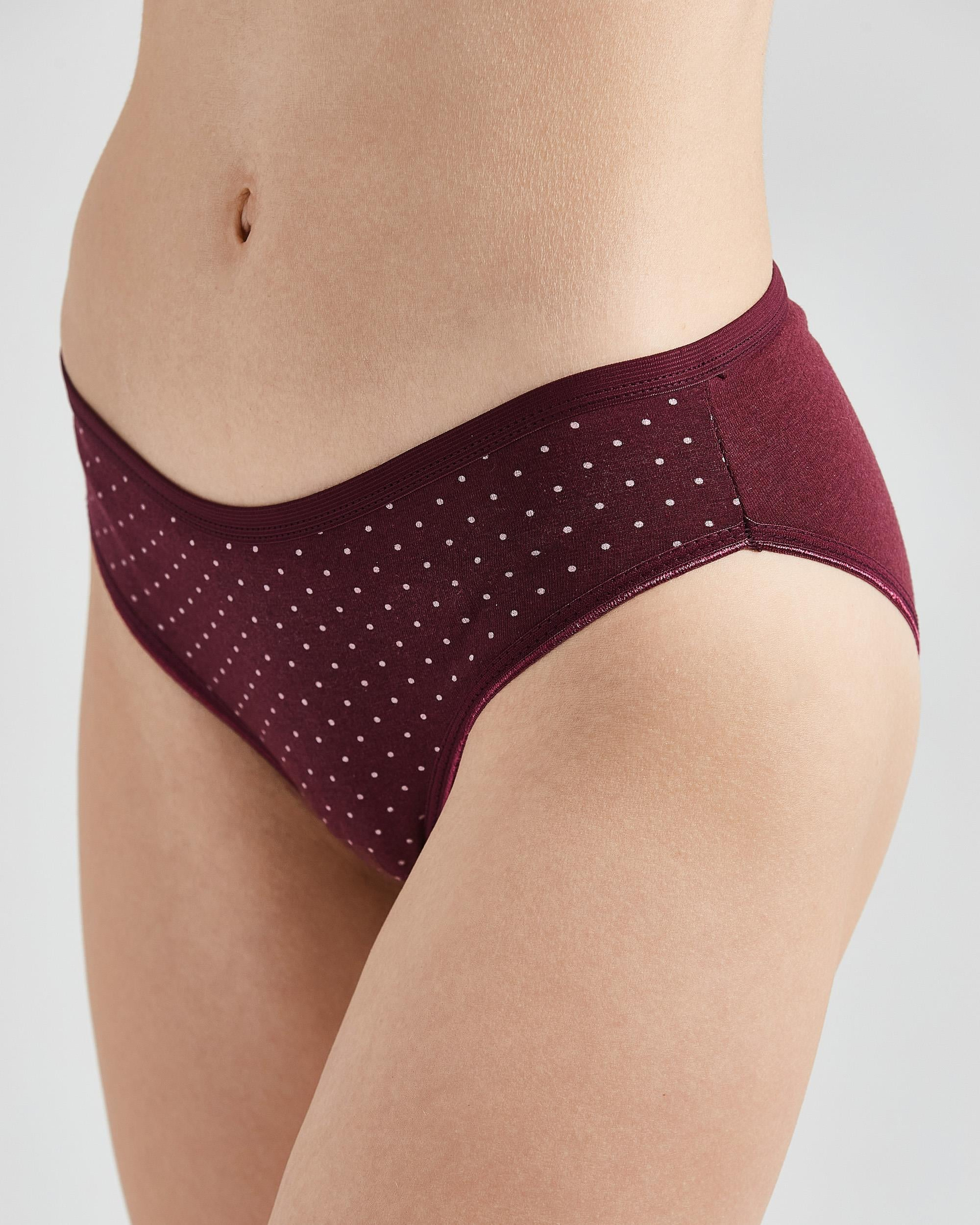 3'lü Kadın Desenli Slip Külot