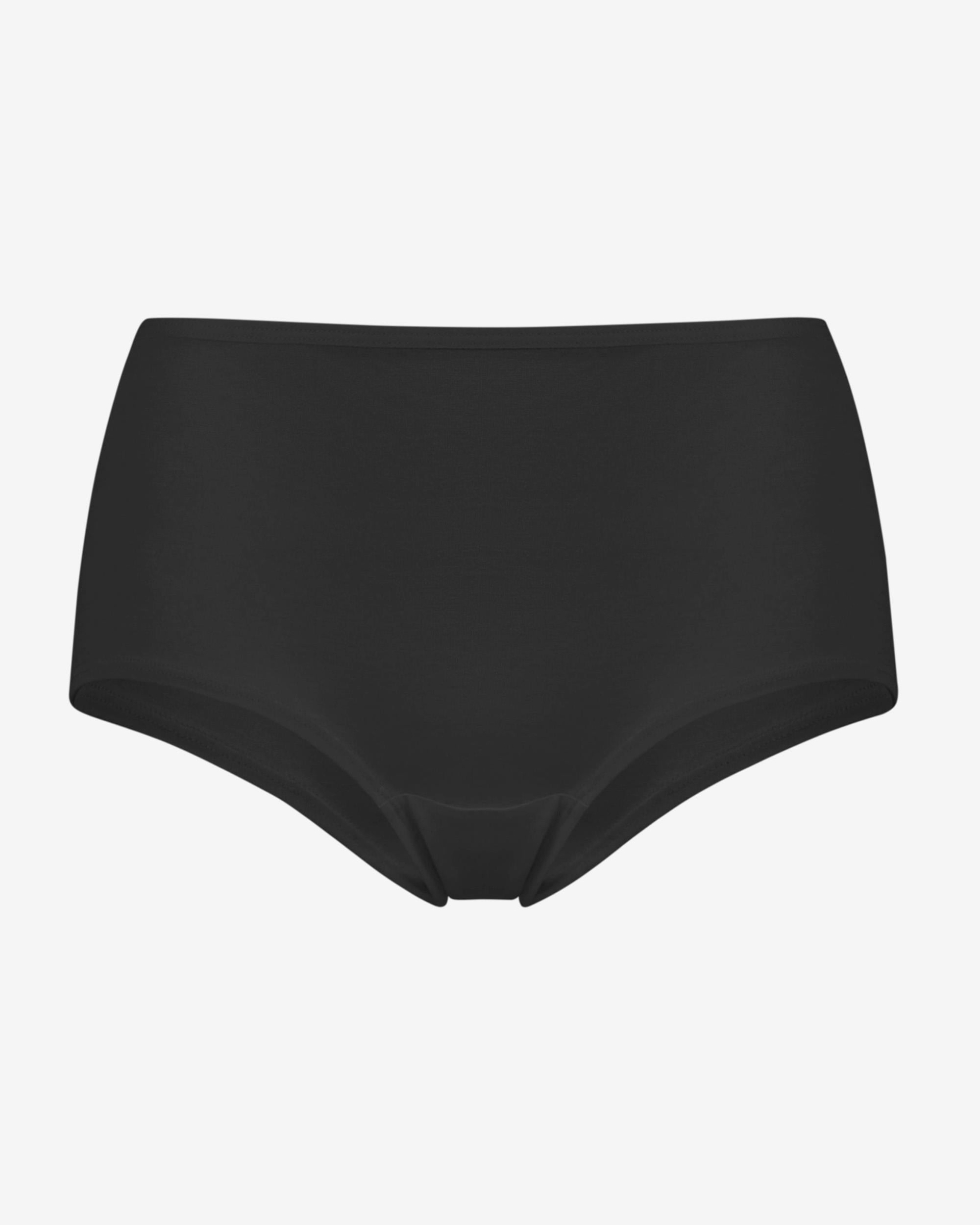 Bambu Siyah Yüksek Bel Slip Külot