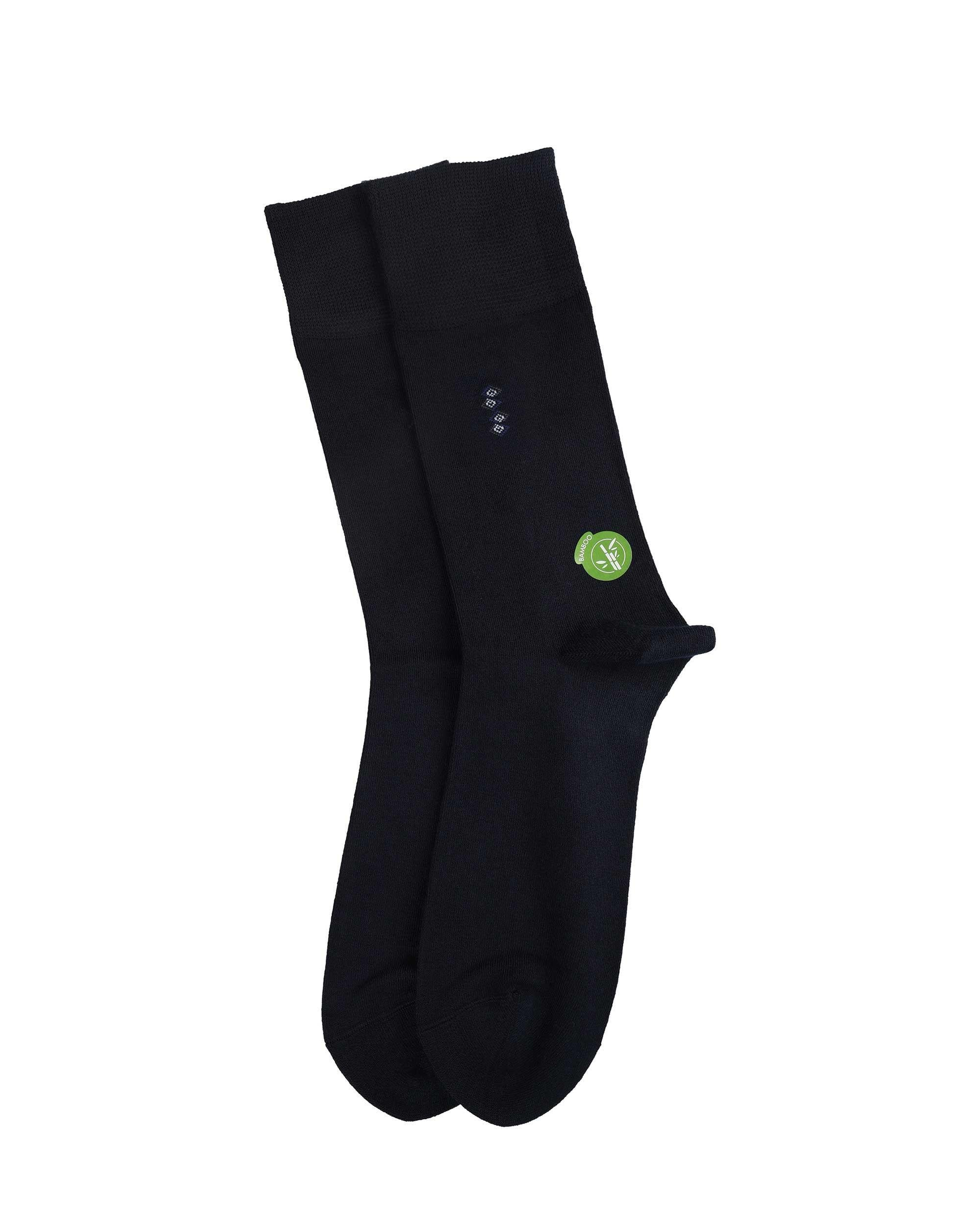 Erkek Premium Dikişsiz Alt Alta Kare Desen Bambu Soket Çorap Füme