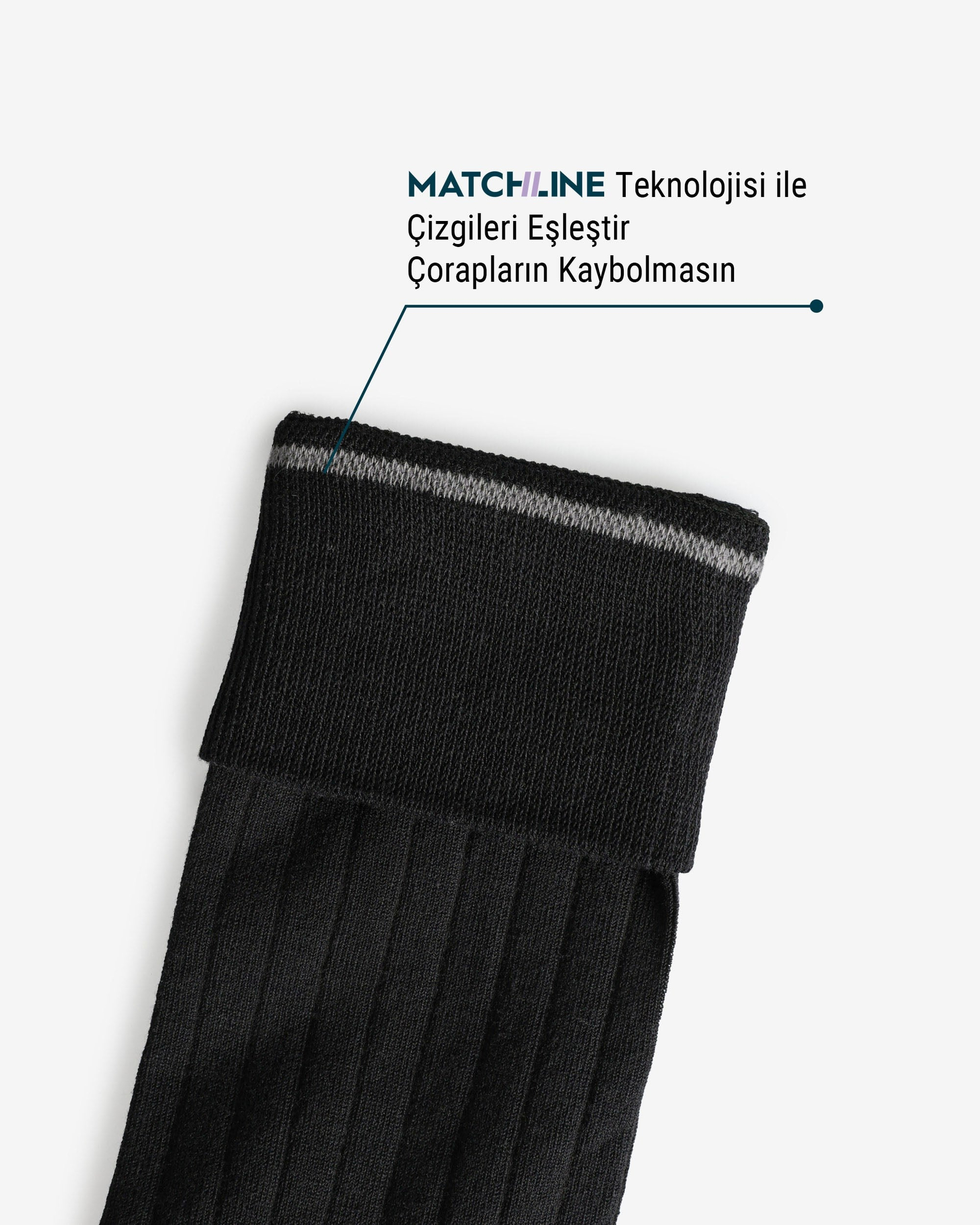 Erkek Premium Dikişsiz Merserize Çorap Siyah