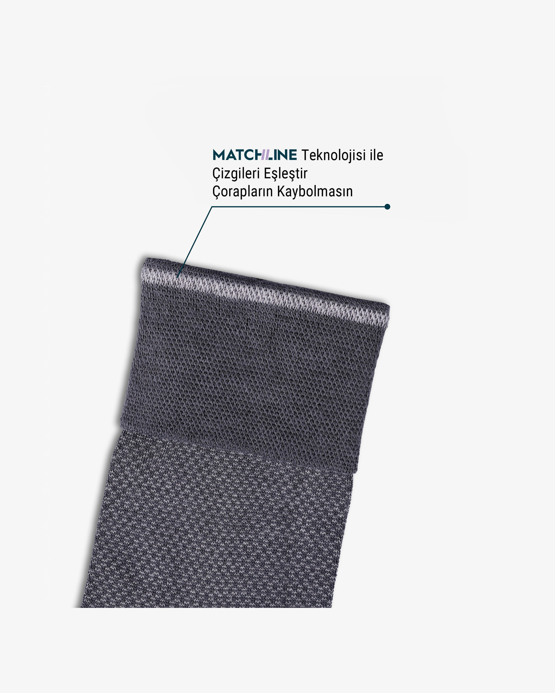 Erkek Premium Dikişsiz Yazlık Nokta Desenli Bambu Çorap Füme