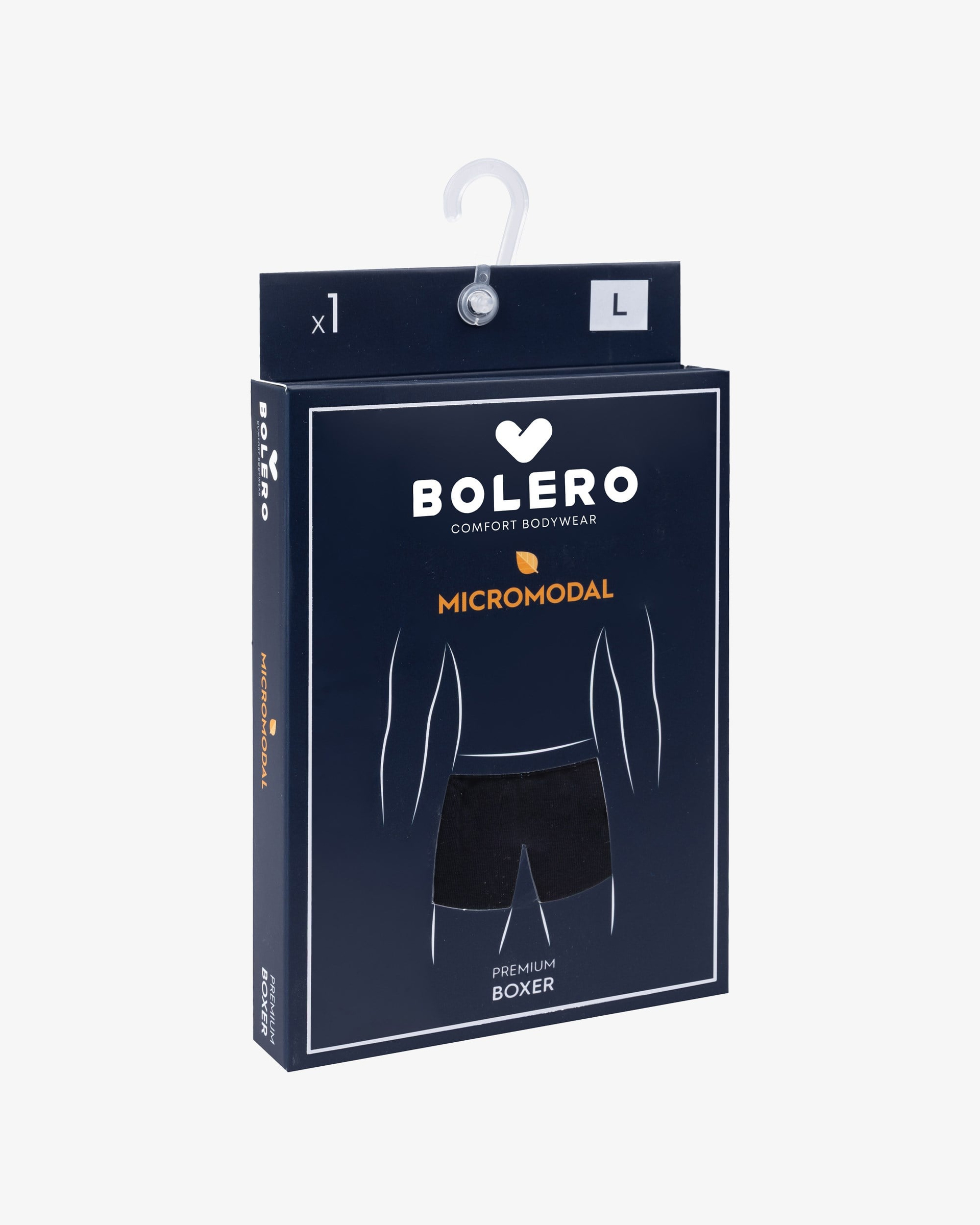 Erkek Premium Micromodal Boxer Siyah