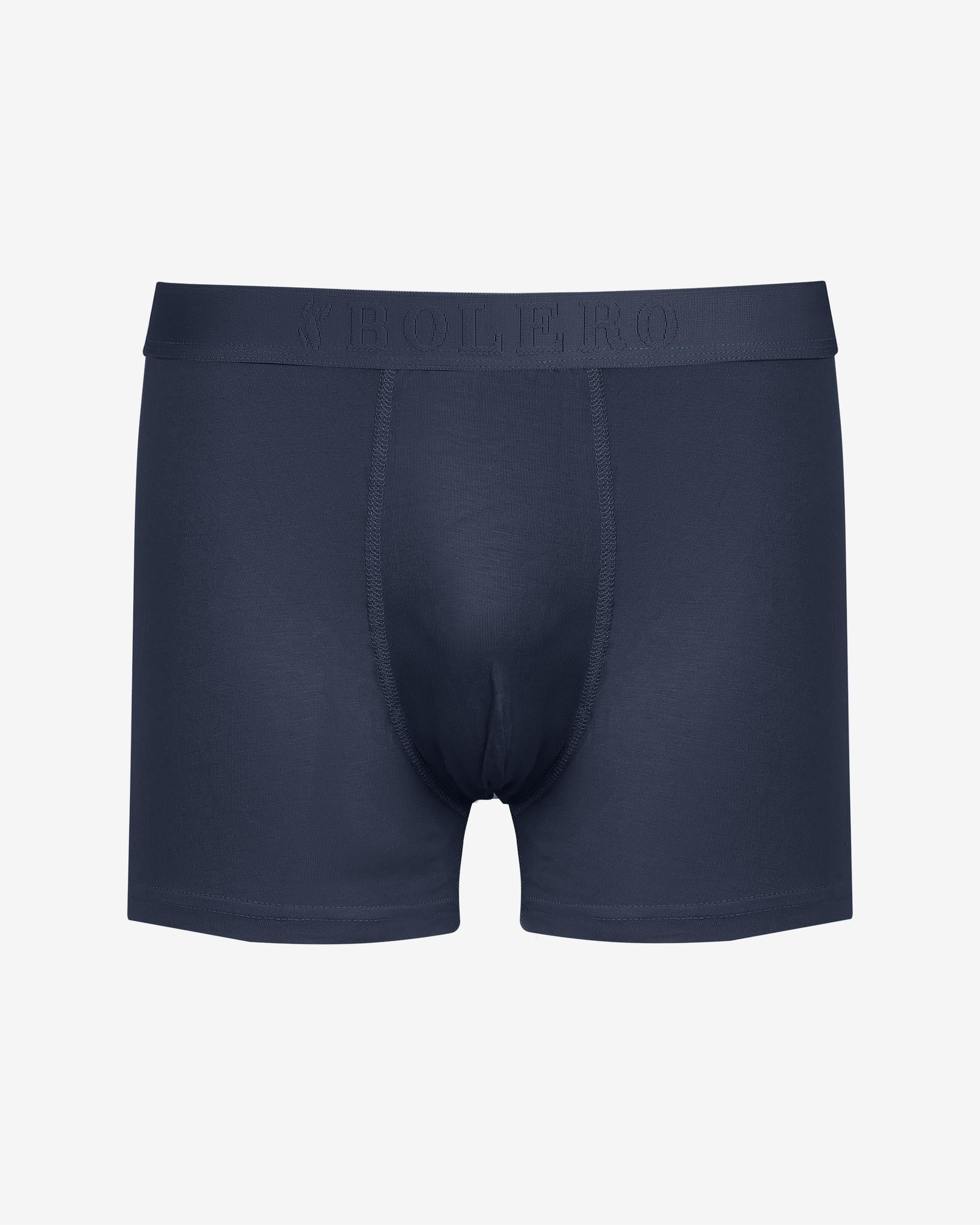 Erkek Rahat Bambu Boxer Lacivert