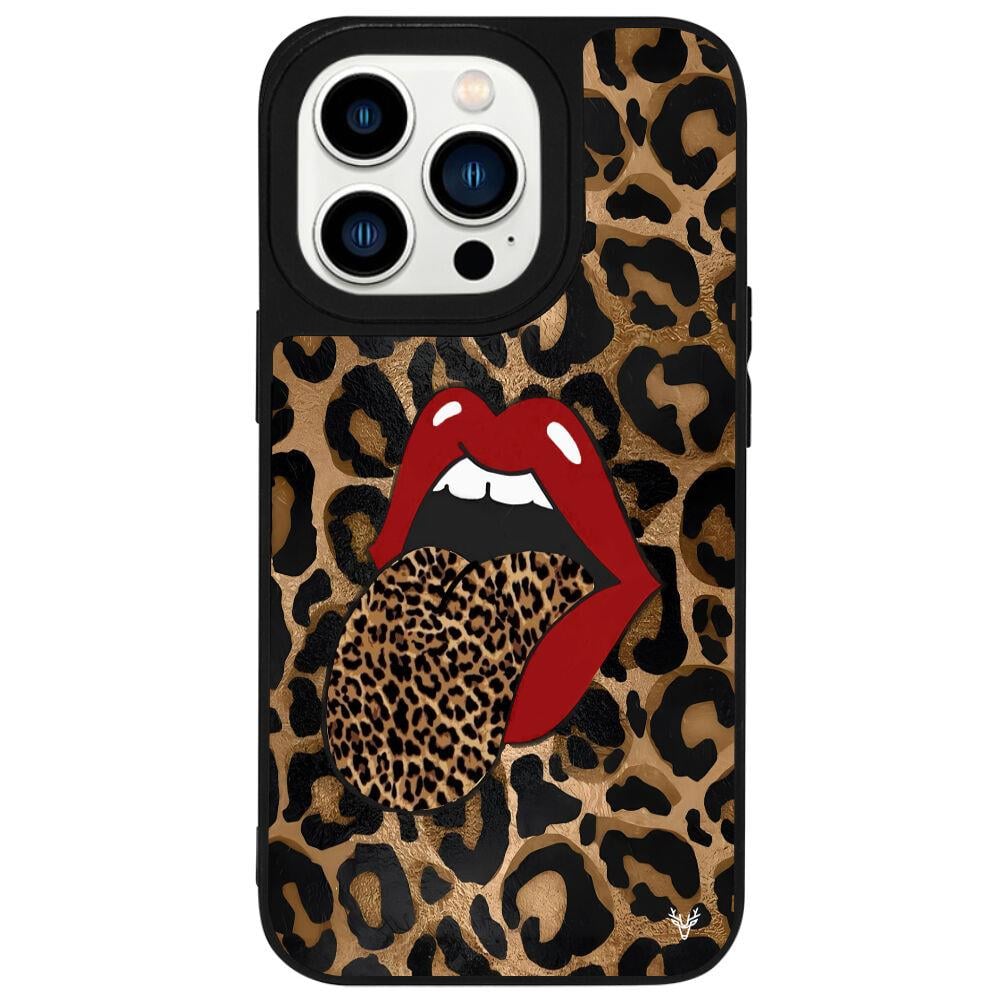 iPhone 16 Pro Max Leopar Stones Telefon Kılıfı
