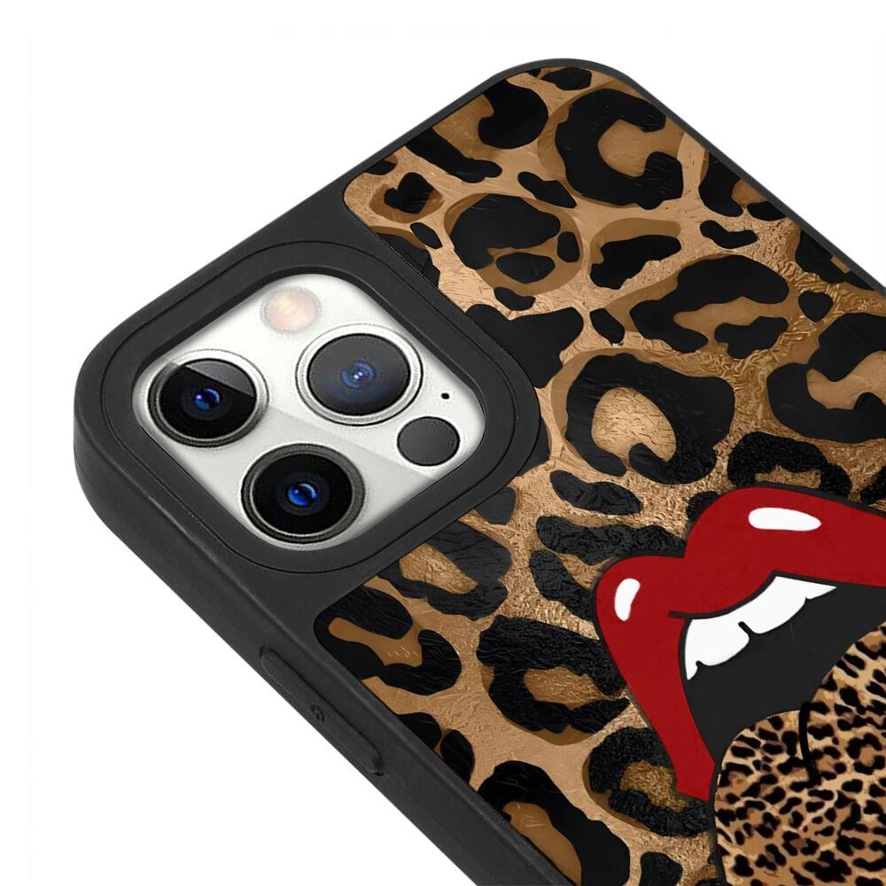 iPhone 16 Pro Max Leopar Stones Telefon Kılıfı