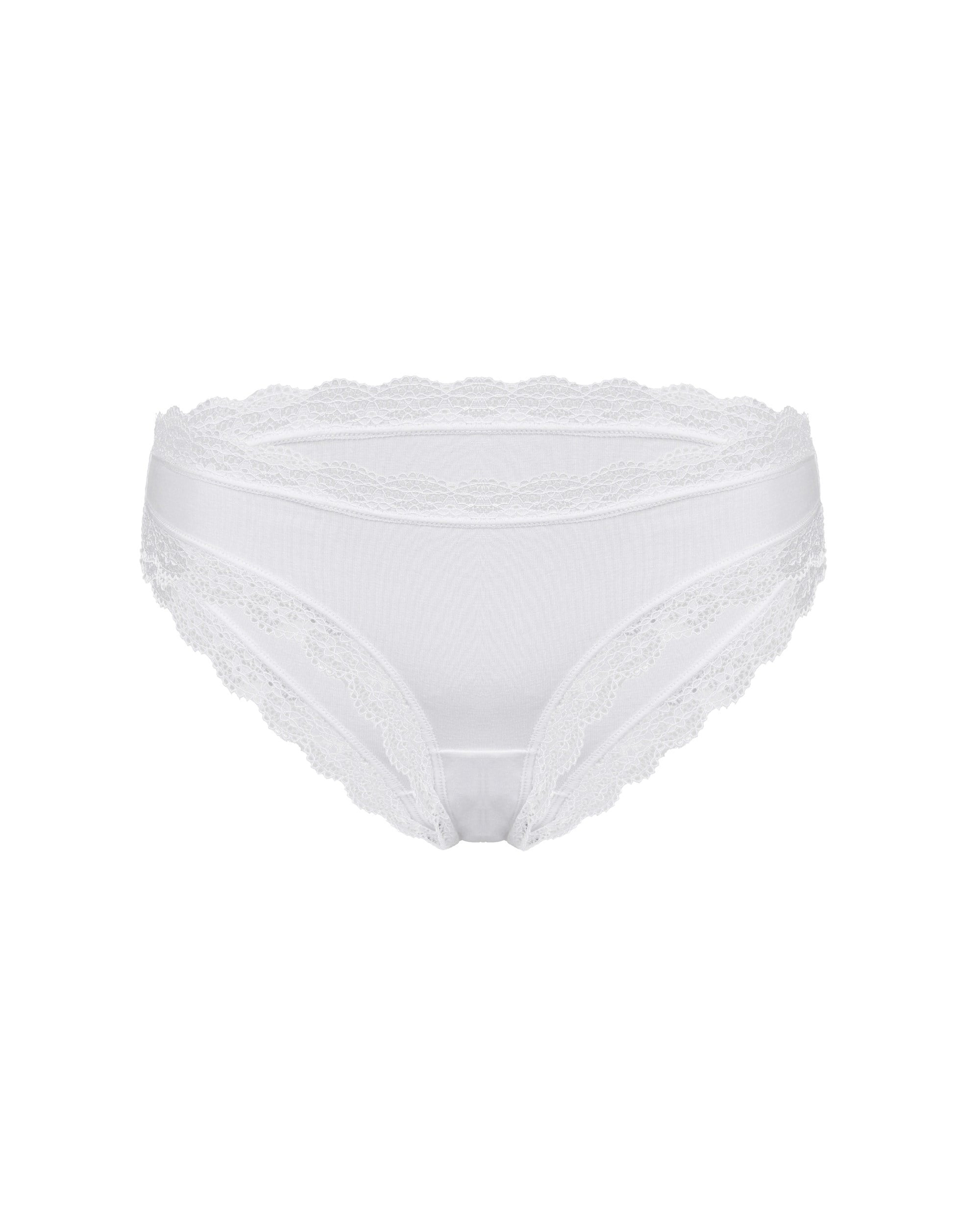 Kadın Premium Lyocel Slip Beyaz