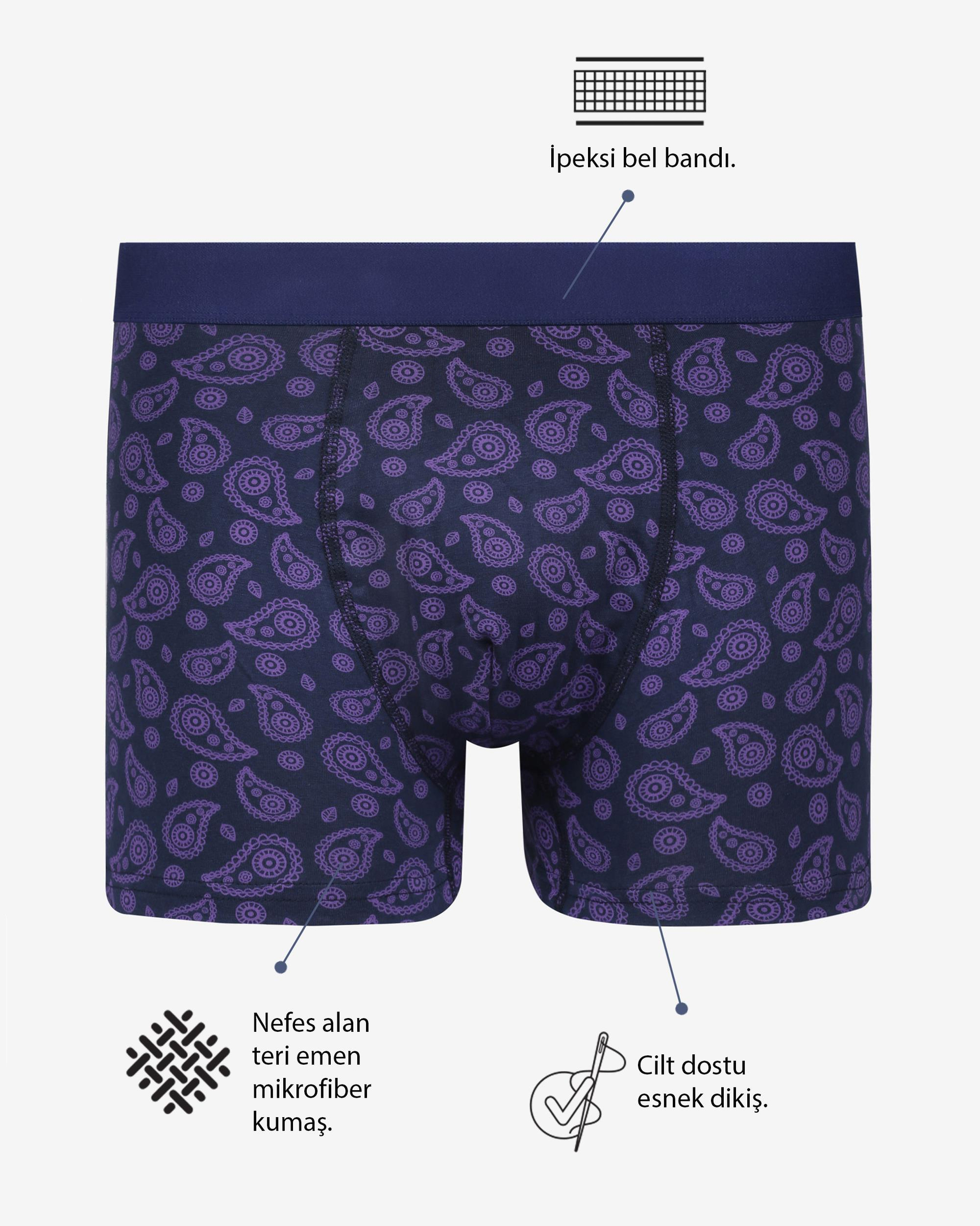 Renkli Erkek Boxer Paisley
