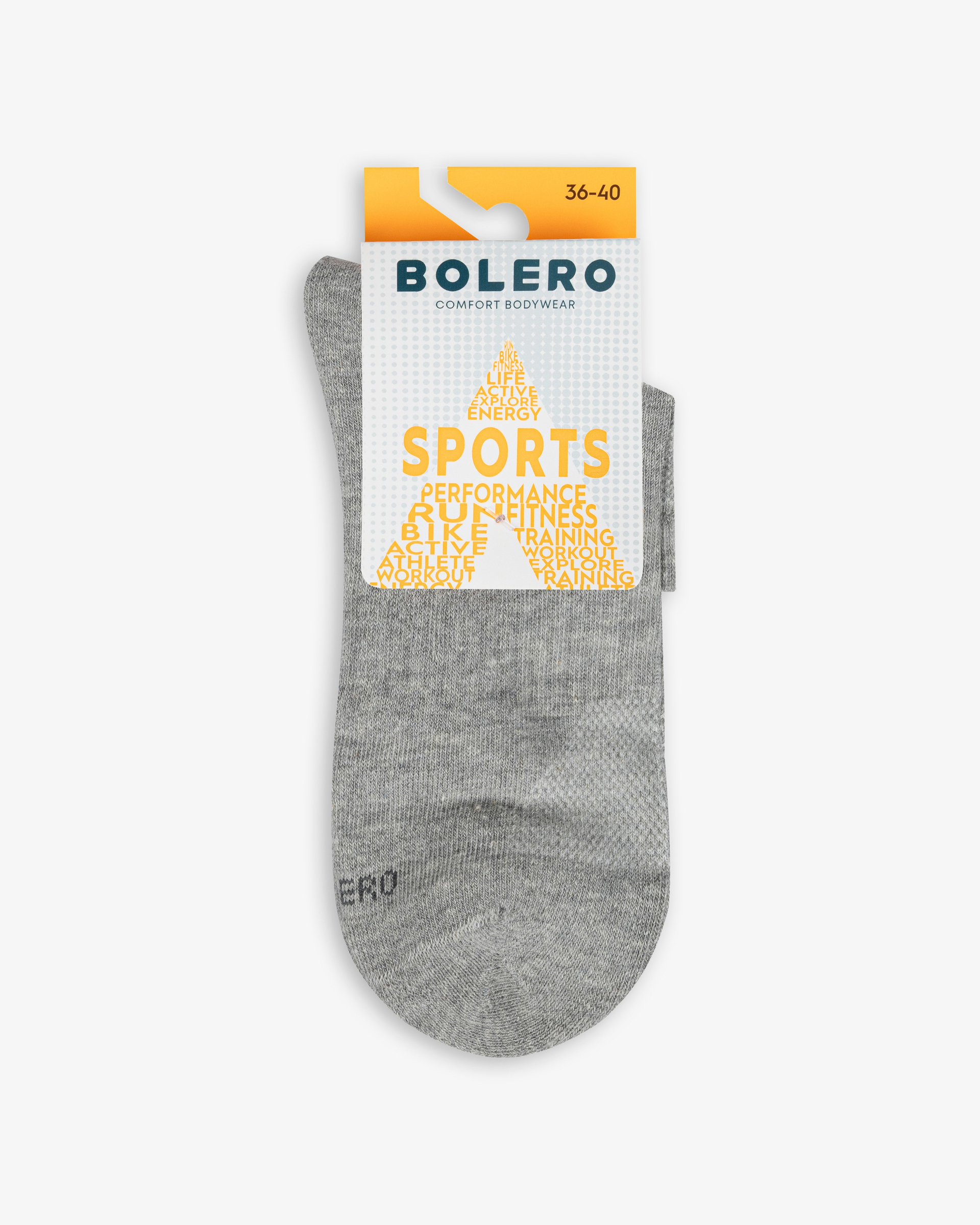 Unisex Dikişsiz Taban Havlu Kısa Spor Çorap Gri