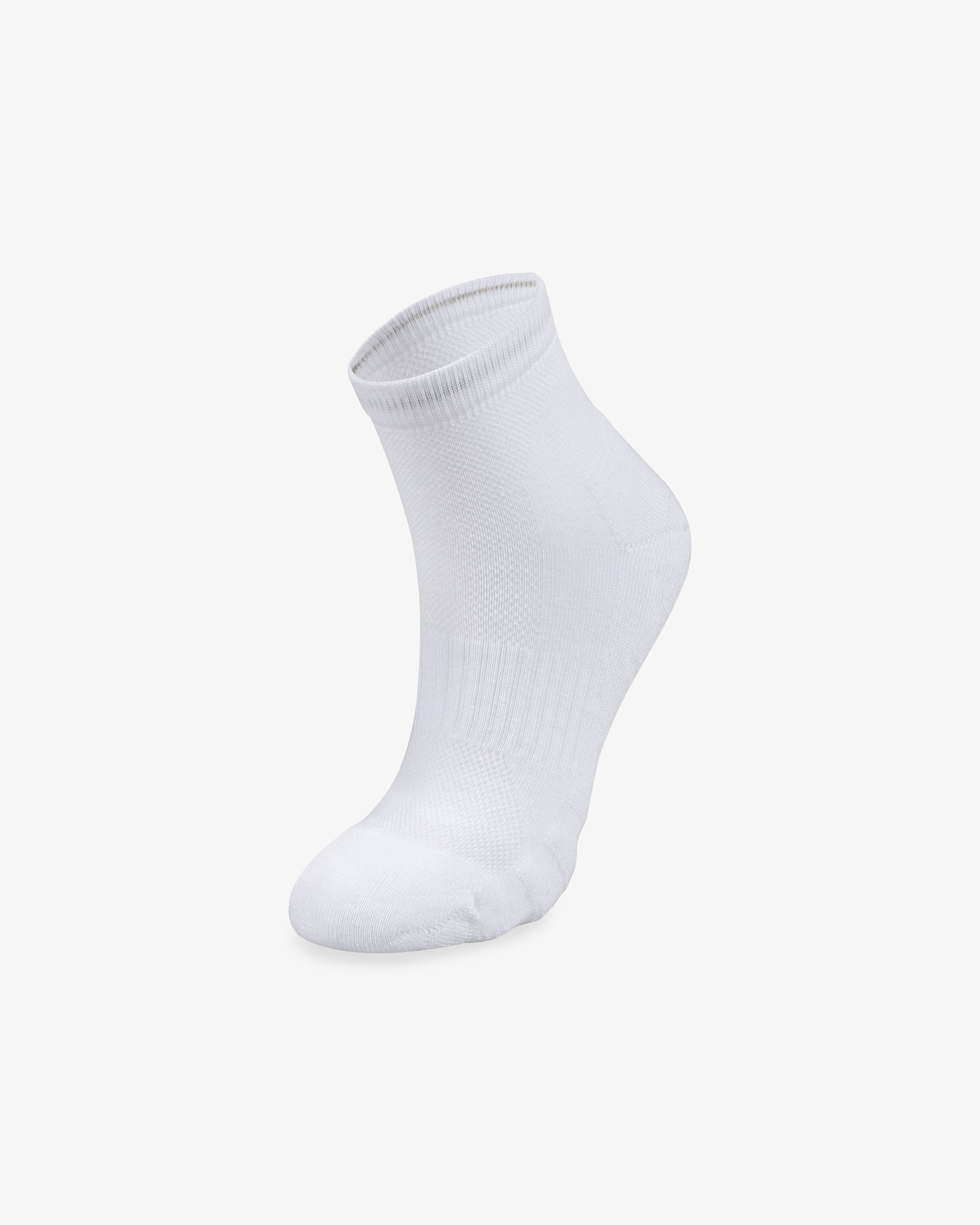 Unisex Dikişsiz Taban Havlu Kısa Spor Çorap Beyaz