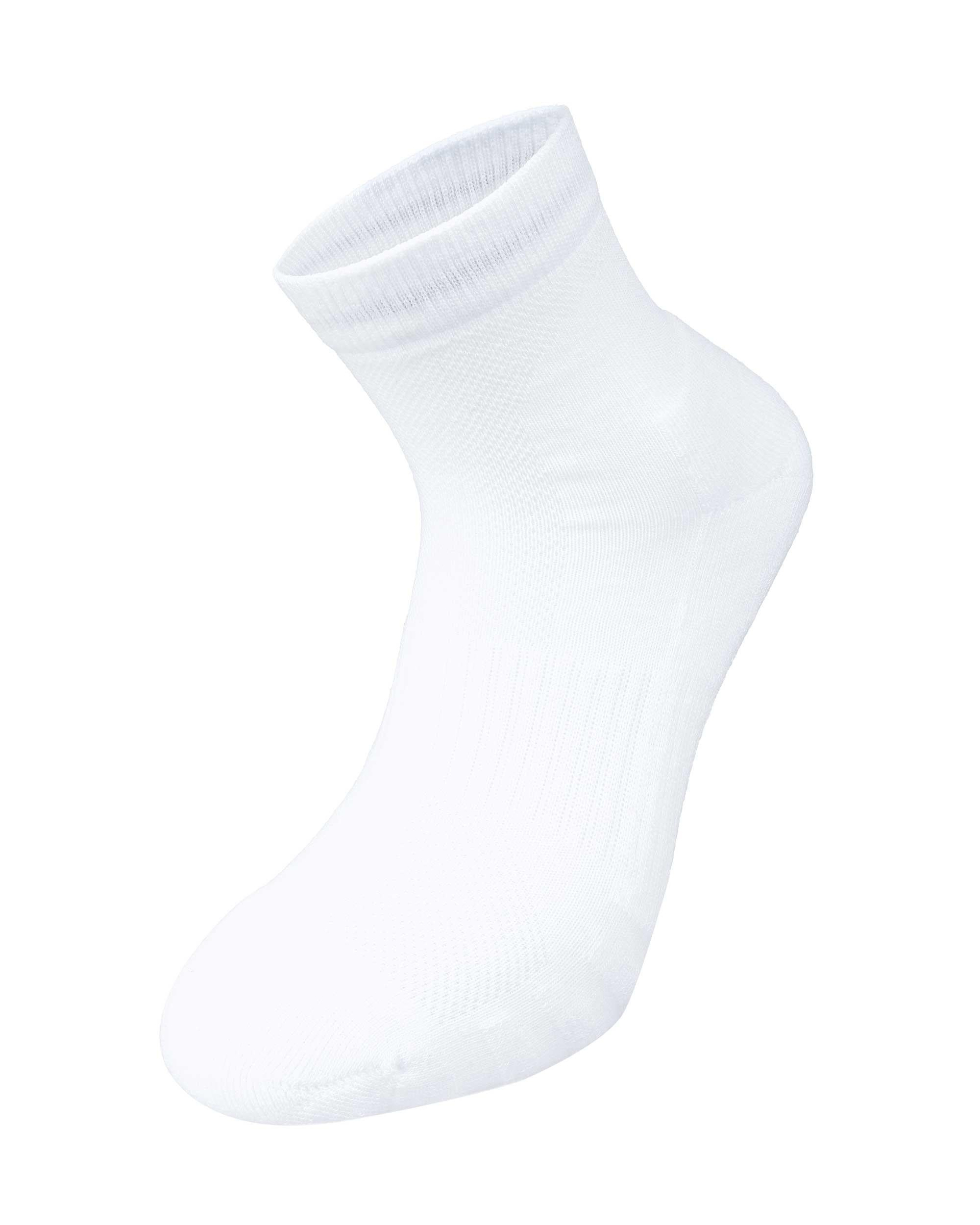 Unisex Dikişsiz Taban Havlu Kısa Spor Çorap Beyaz